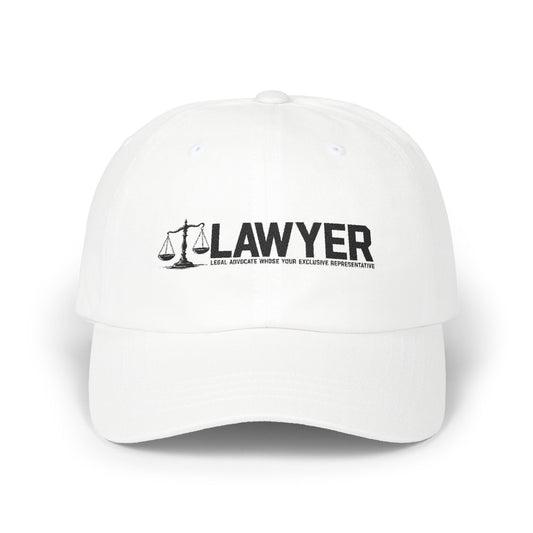 L.A.W.Y.E.R. Classic Dad Cap | Adjustable Hat for Legal Professionals | Gift for Lawyers, Law Students, Graduation, Father’s Day