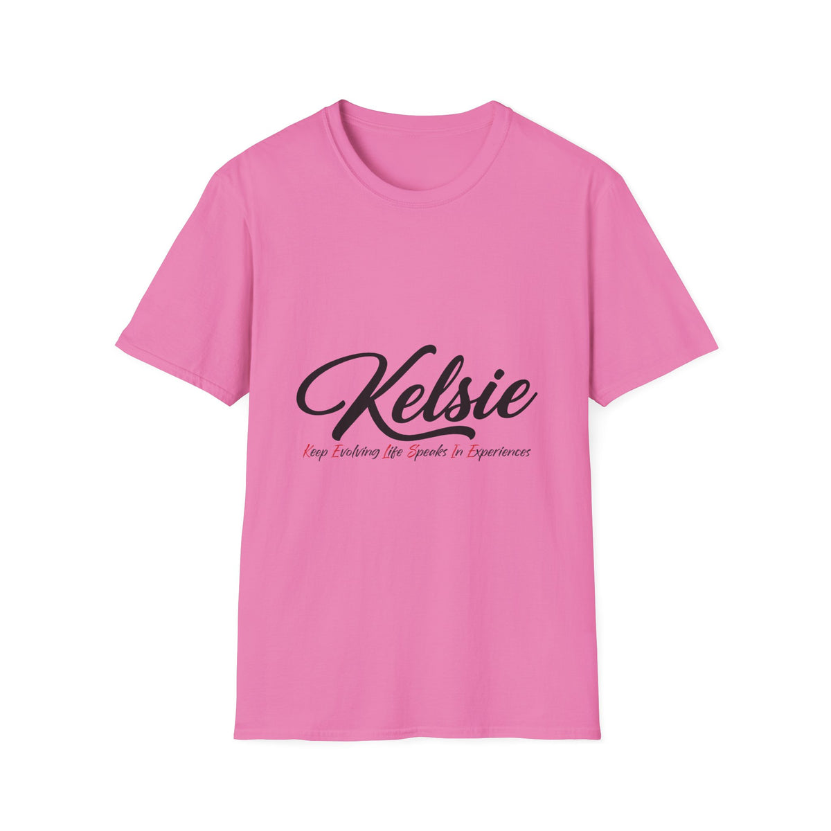 Kelsie Personalized Name T-Shirt — Script Monogram Tee