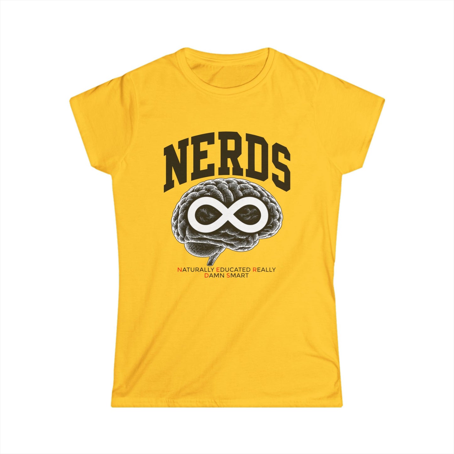Nerds Brain Infinity Tee — Funny STEM Gift Shirt