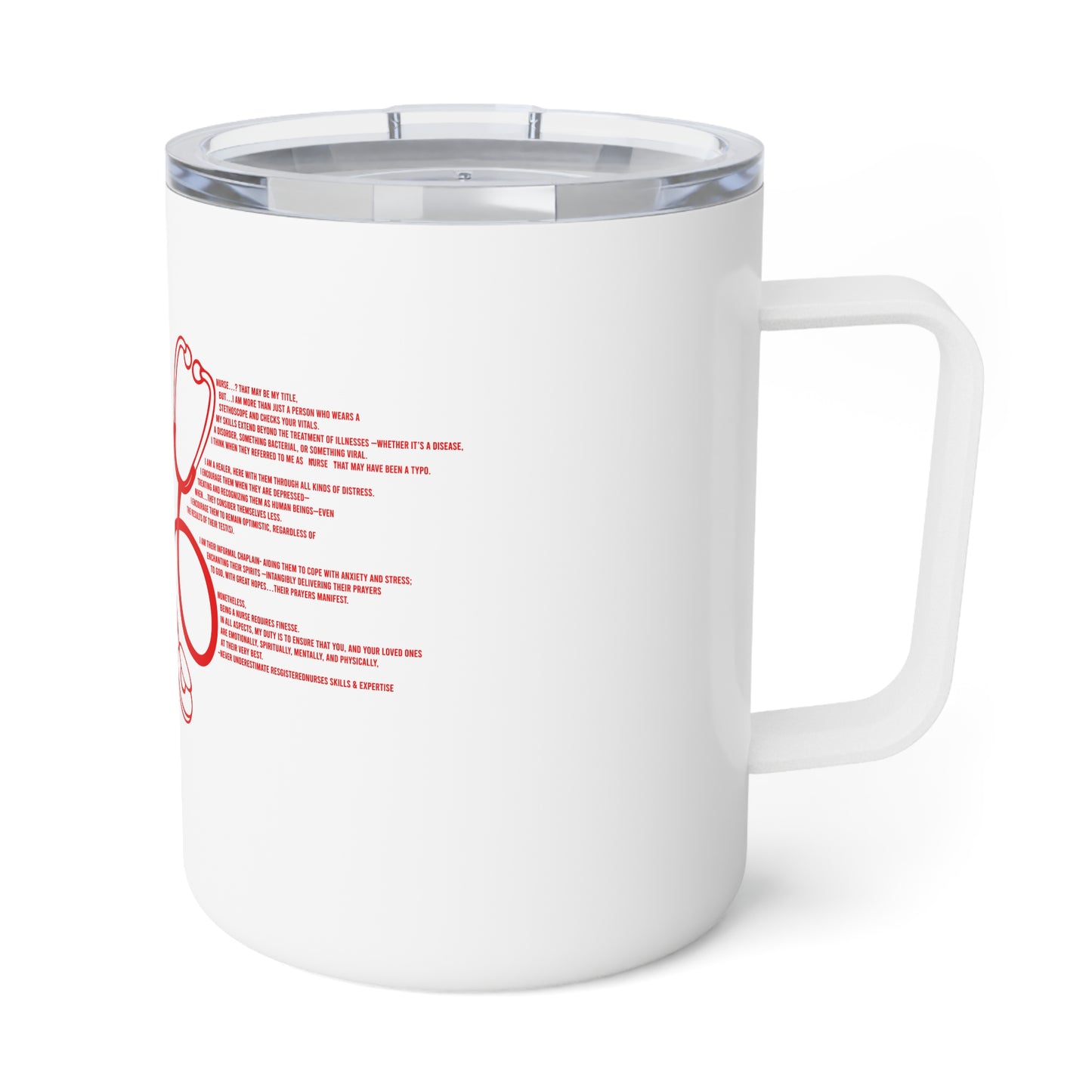 N.U.R.S.E. (Never Underestimate RegisteredNurses' Skills & Expertise)  Inspired Insulated Coffee Mug, Perfect Gift for Healthcare Workers