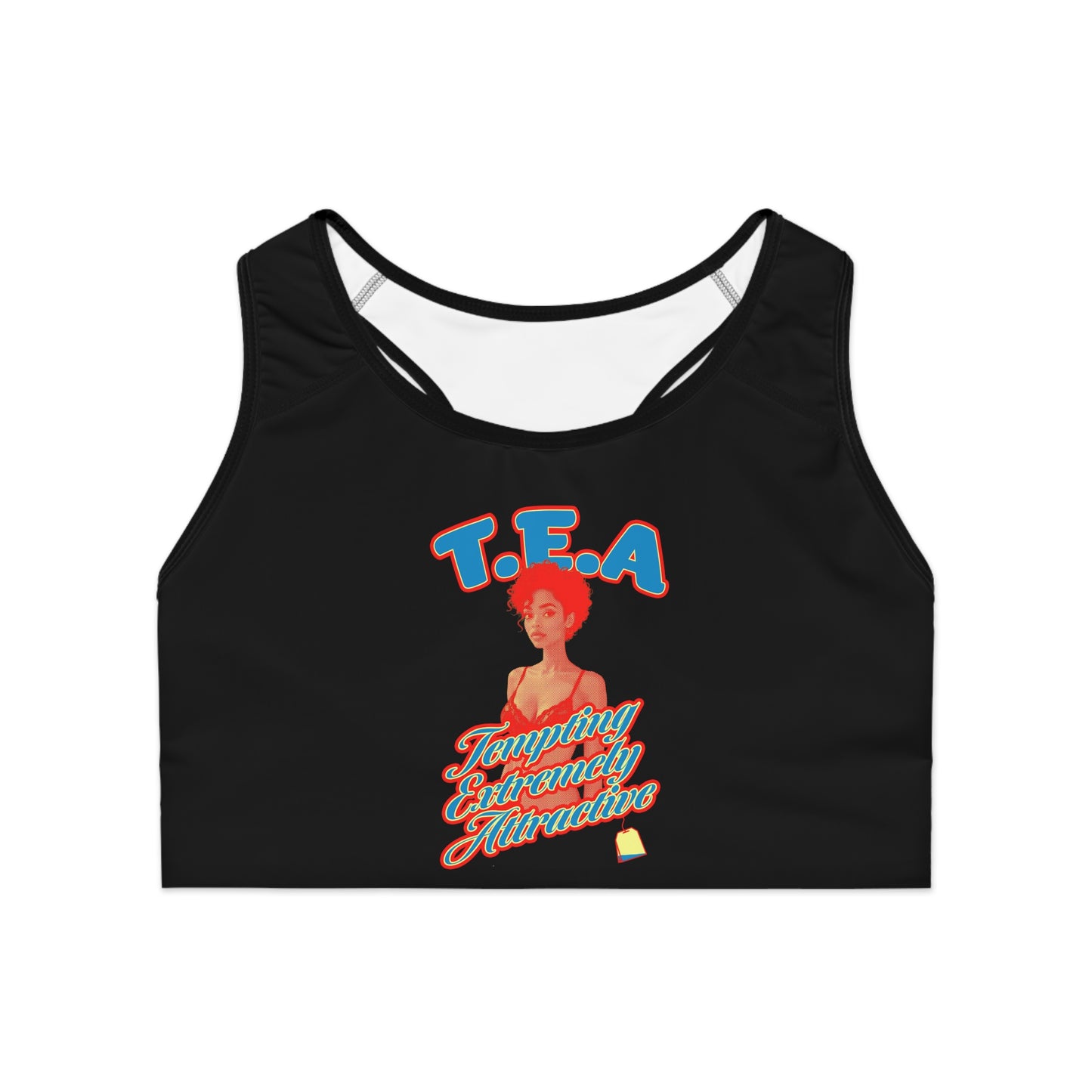 Body T.E.A. Empowering Sports Bra for Active Women, Fitness Workout Gear, Trendy Athleisure, Gift for Her, Motivational Sportswear