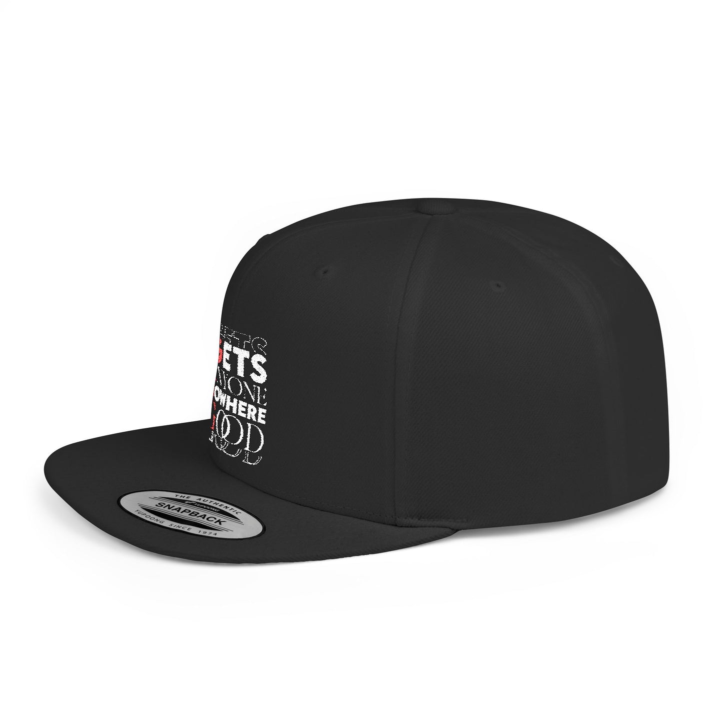 Trendy Flat Bill Snapback Cap, Bold Streetwear Hat, Perfect Gift for Teens, Casual Everyday Wear, Fashion Statement