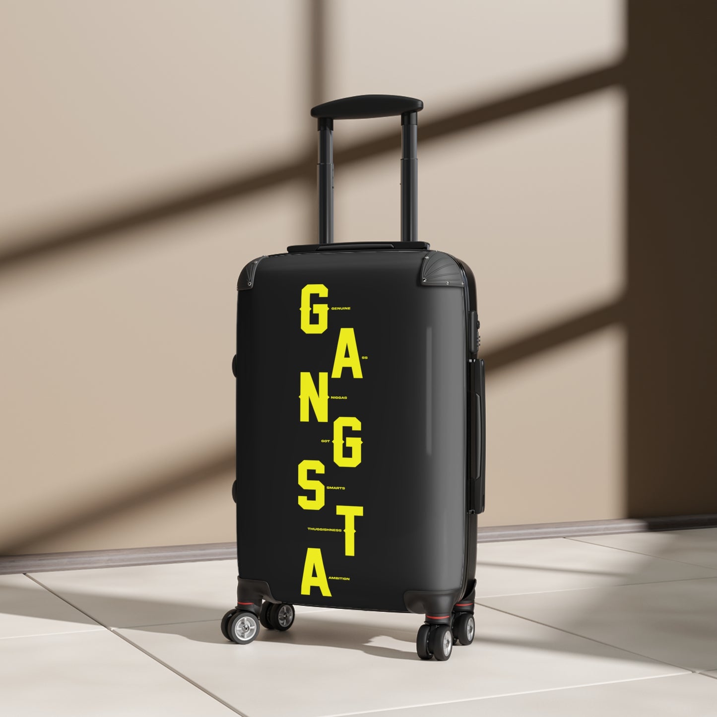 Gangsta Suitcase - Travel Bag for Adventurers, Fun Vacation Luggage, Perfect for Street Style, Gift for Travelers