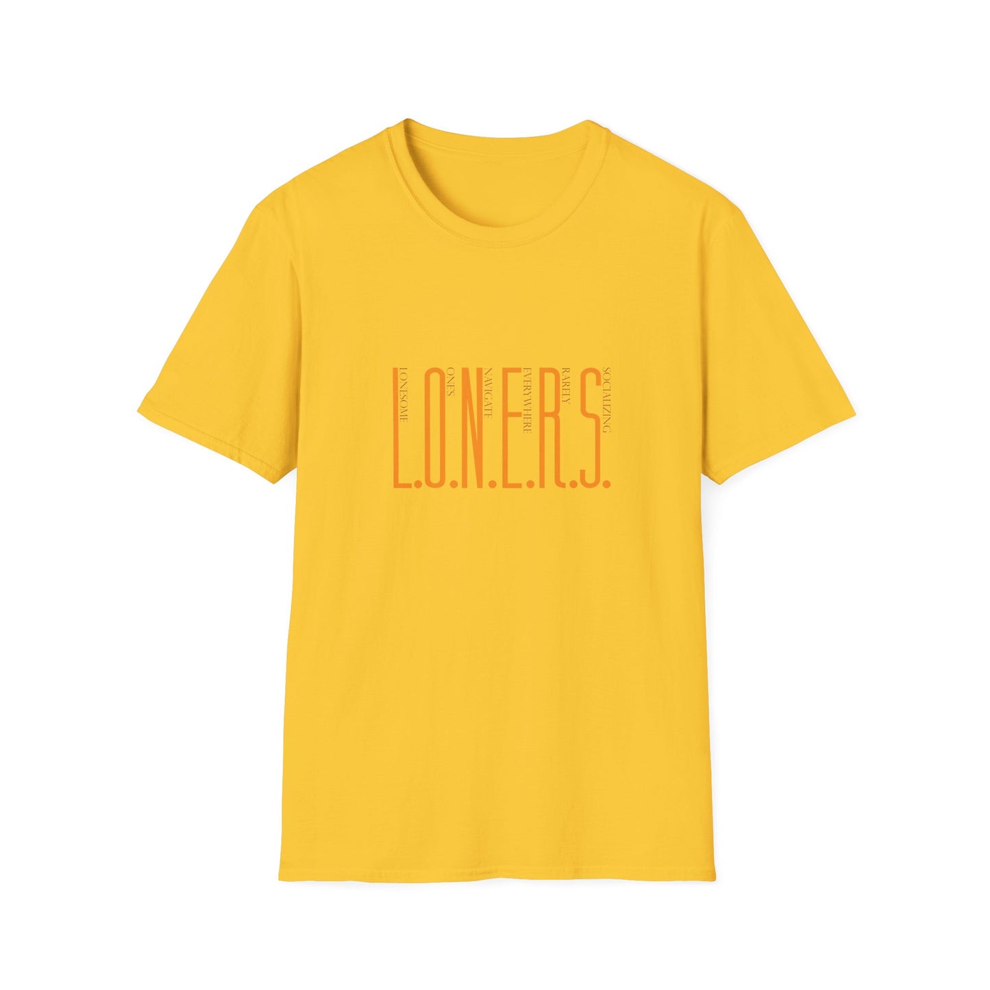 L.O.N.E.R.S. Unisex Softstyle T-Shirt | Casual Wear, Gift for Introverts, Comfortable Tee for Relaxing, Statement Shirt