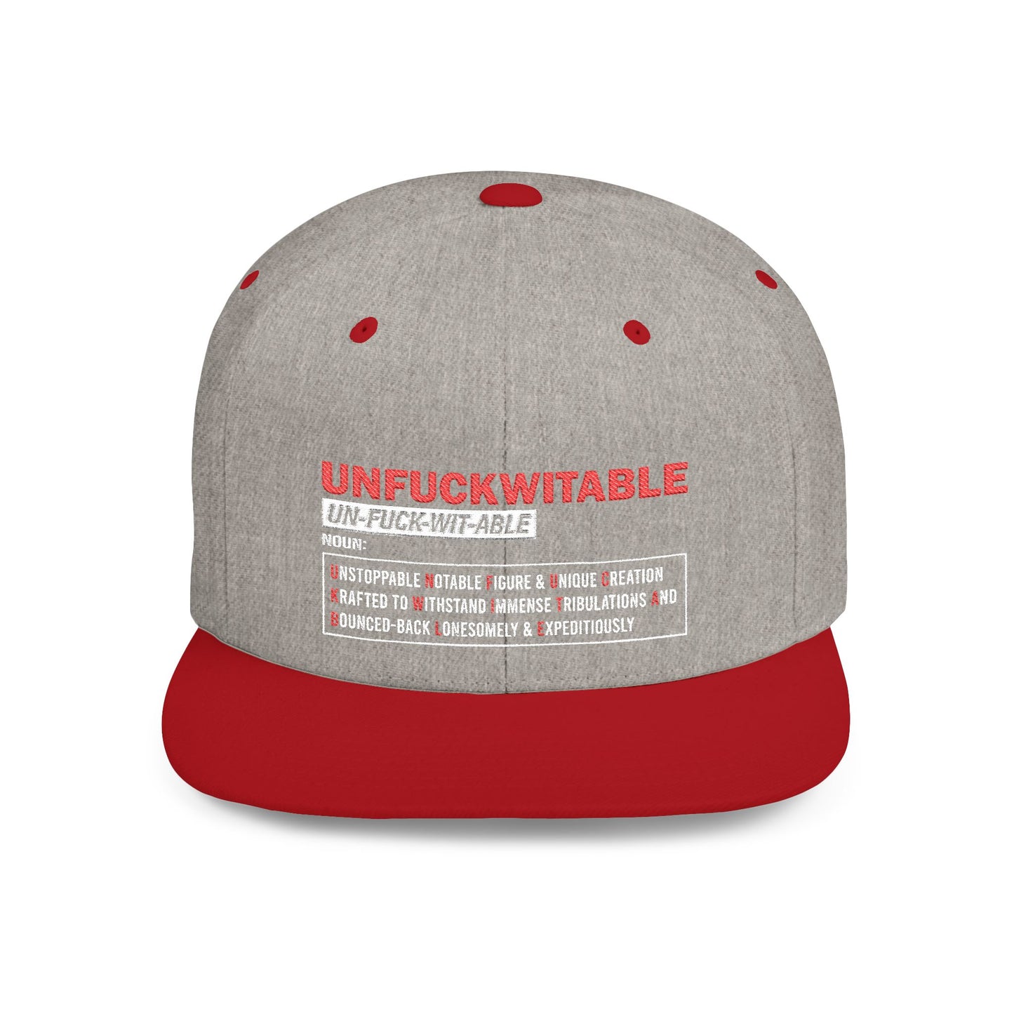 U.N.F.U.C.K.W.I.T.A.B.L.E. Bold Statement Snapback Hat for Confident Style, Unfuckwitable Cap, Streetwear Hat