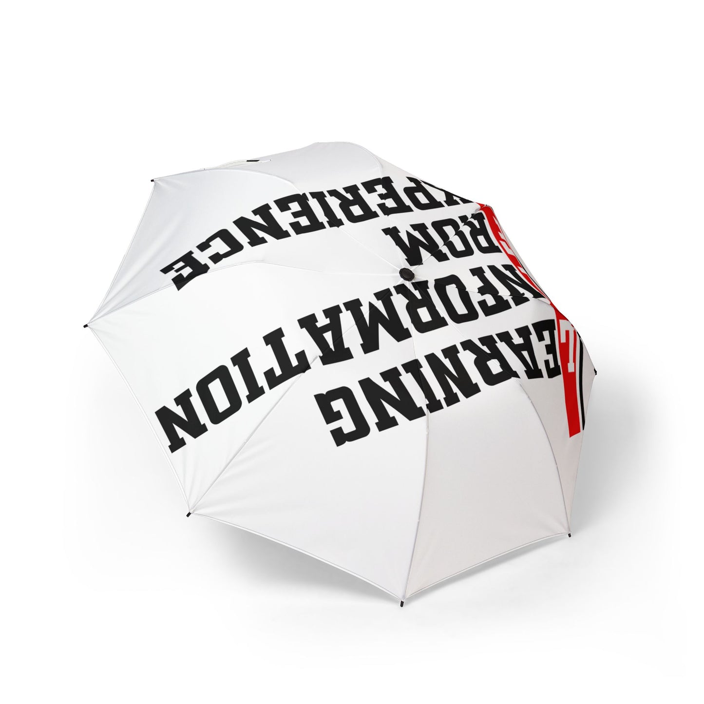 Foldable Umbrella — "Learning From Experience" Graphic Compact Rain Umbrella