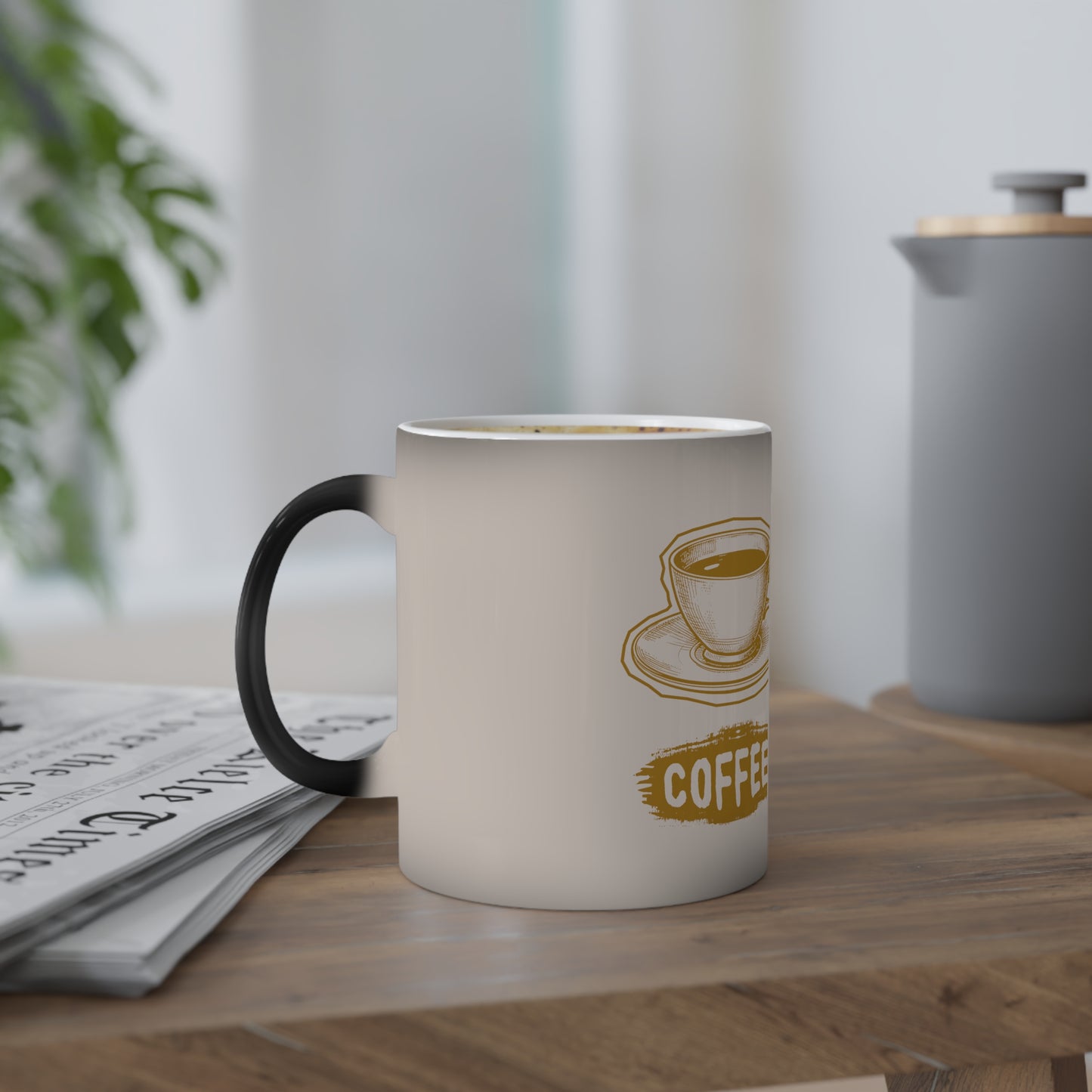 C.O.F.F.E.E. (Caffeine Offers Fuel For Everyday Energy) Color-Changing Coffee Mug, Gift for Coffee Lovers, Unique Office Cup, Heat Sensitive Mug