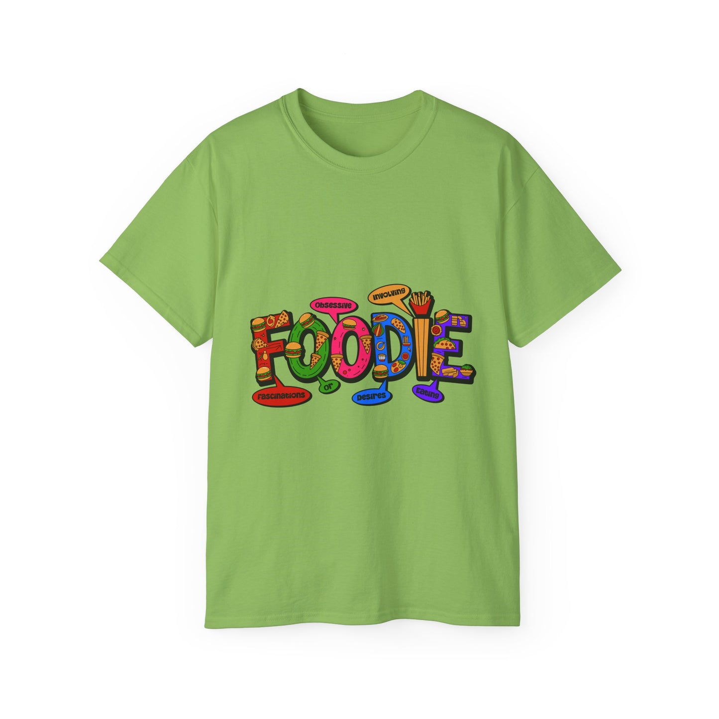 F.O.O.D.I.E. (Fascinating Obsessive Desires Involving Eating) Ultra Cotton Tee - Celebrate Culinary Passion