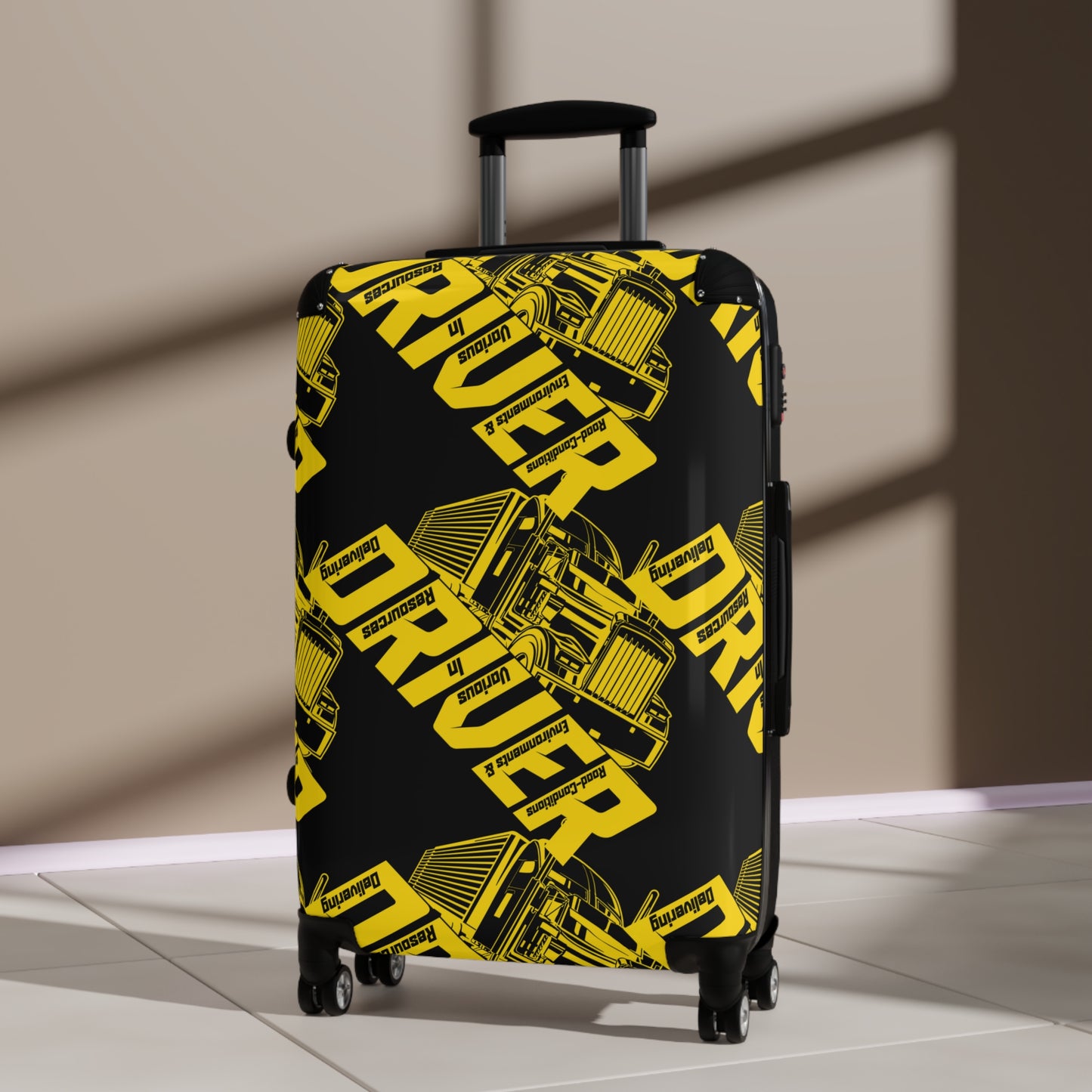 Truck Driver Suitcase – Vibrant Luggage for Trucking Enthusiasts, Travel Gear, Gift for Drivers, Cargo Theme, Durable Travel Case