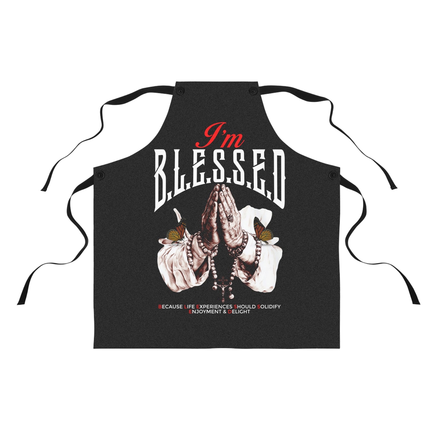 I'm Blessed Apron — Religious Prayerful Cooking Apron, Faith-Based Kitchen Gift