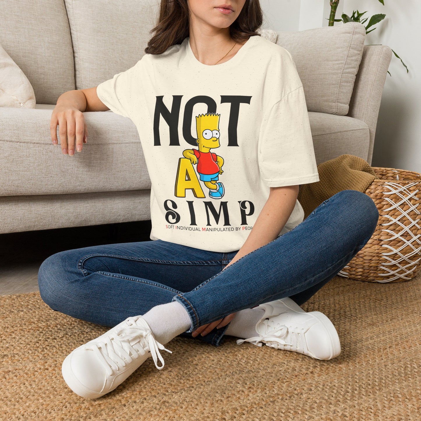 Not A S.I.M.P. T-Shirt — Funny Bart Simpson Graphic Tee