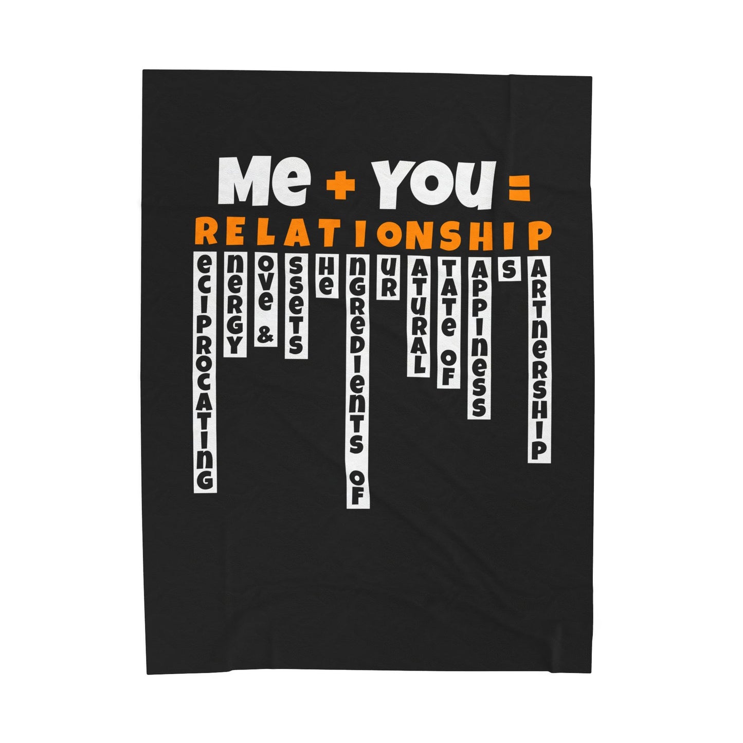 Cozy Relationship Velveteen Blanket - Perfect for Couples, Love Gifts, Home Decor, Snuggle Time, Unique Wedding Present