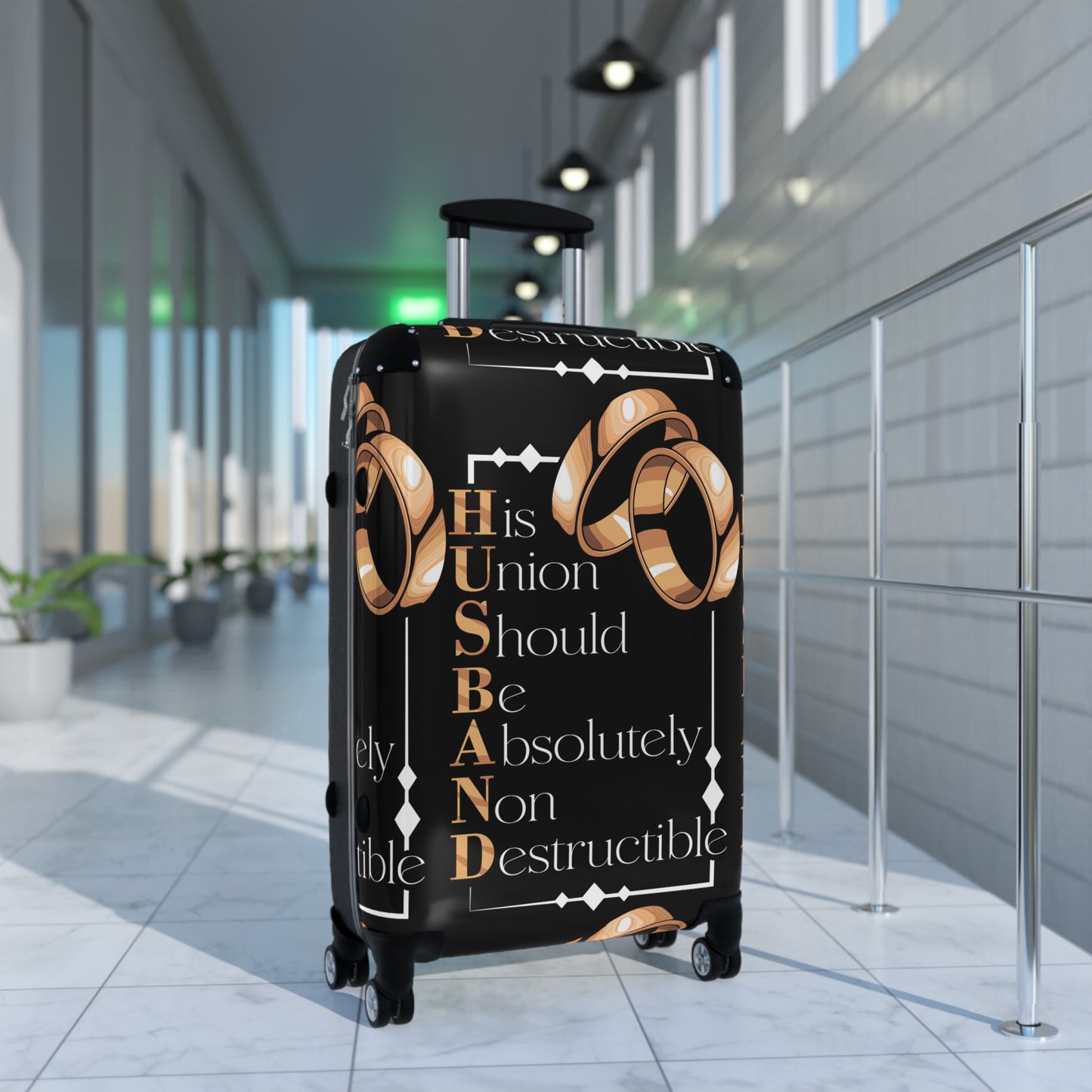 Durable Travel Suitcase - Perfect Gift for Couples, Wedding Travel, Honeymoon, Anniversaries, Adventurers