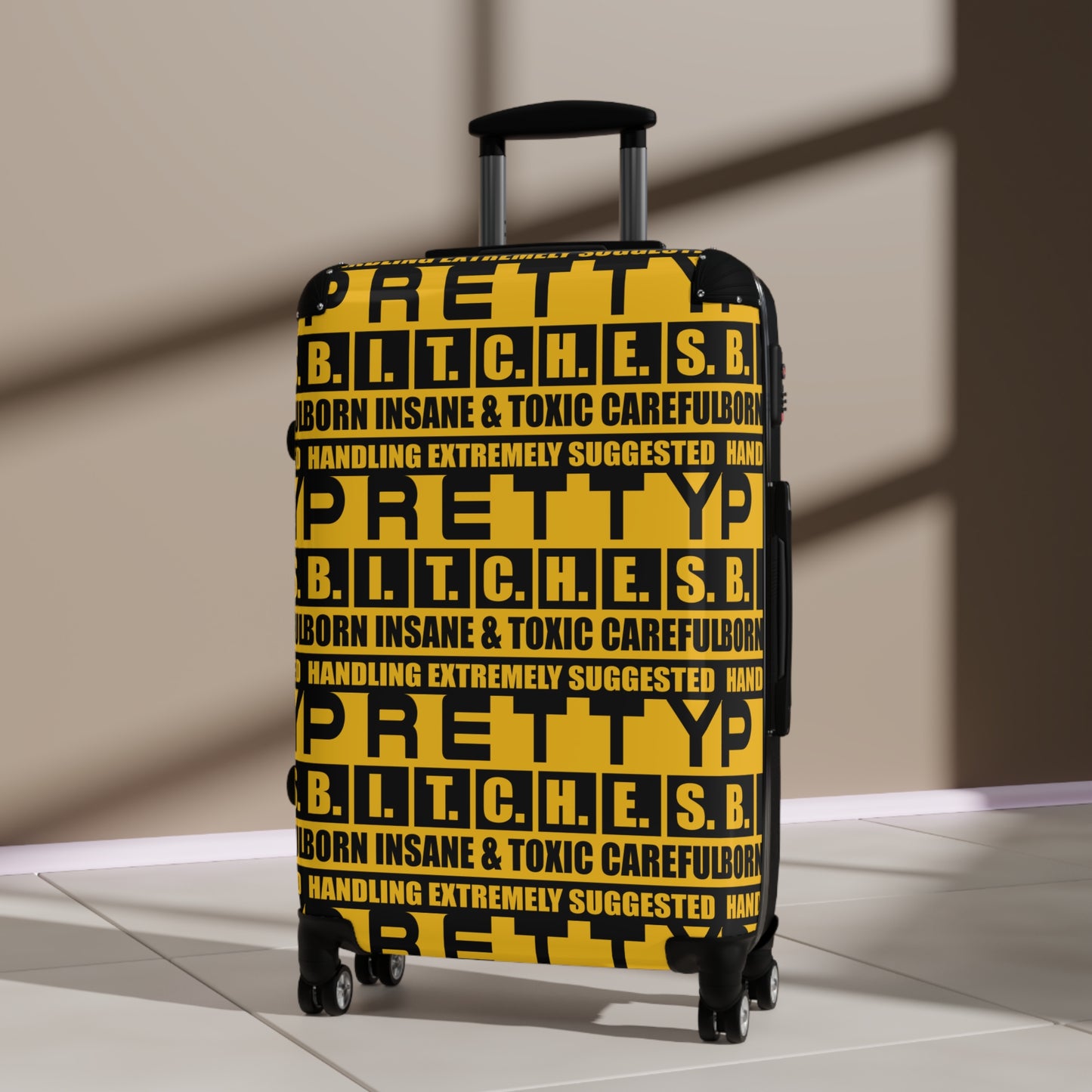 Pretty Bitches Bold Statement Suitcase for Travel Lovers, Suitcase for Women, Trendy Luggage, Unique Travel Accessory, Gift for Travelers