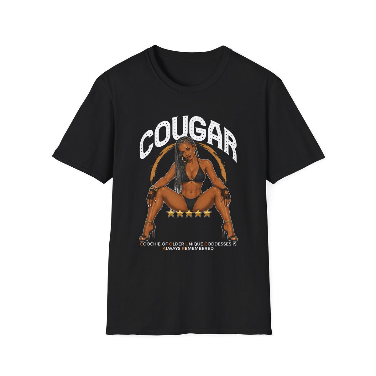 Cougar Graphic T-Shirt — Bold Vintage Pinup Style