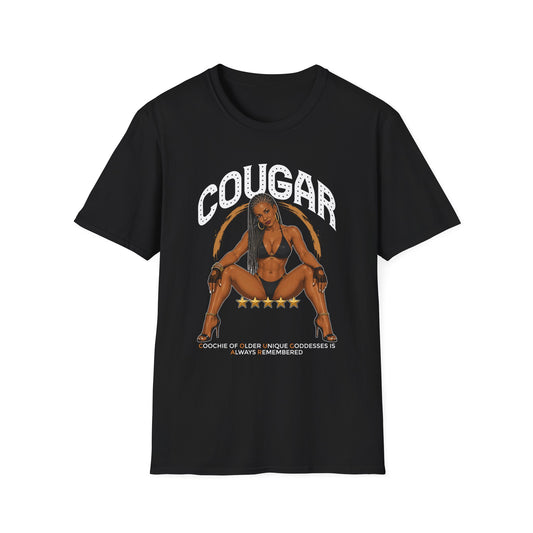 Cougar Graphic T-Shirt — Bold Vintage Pinup Style