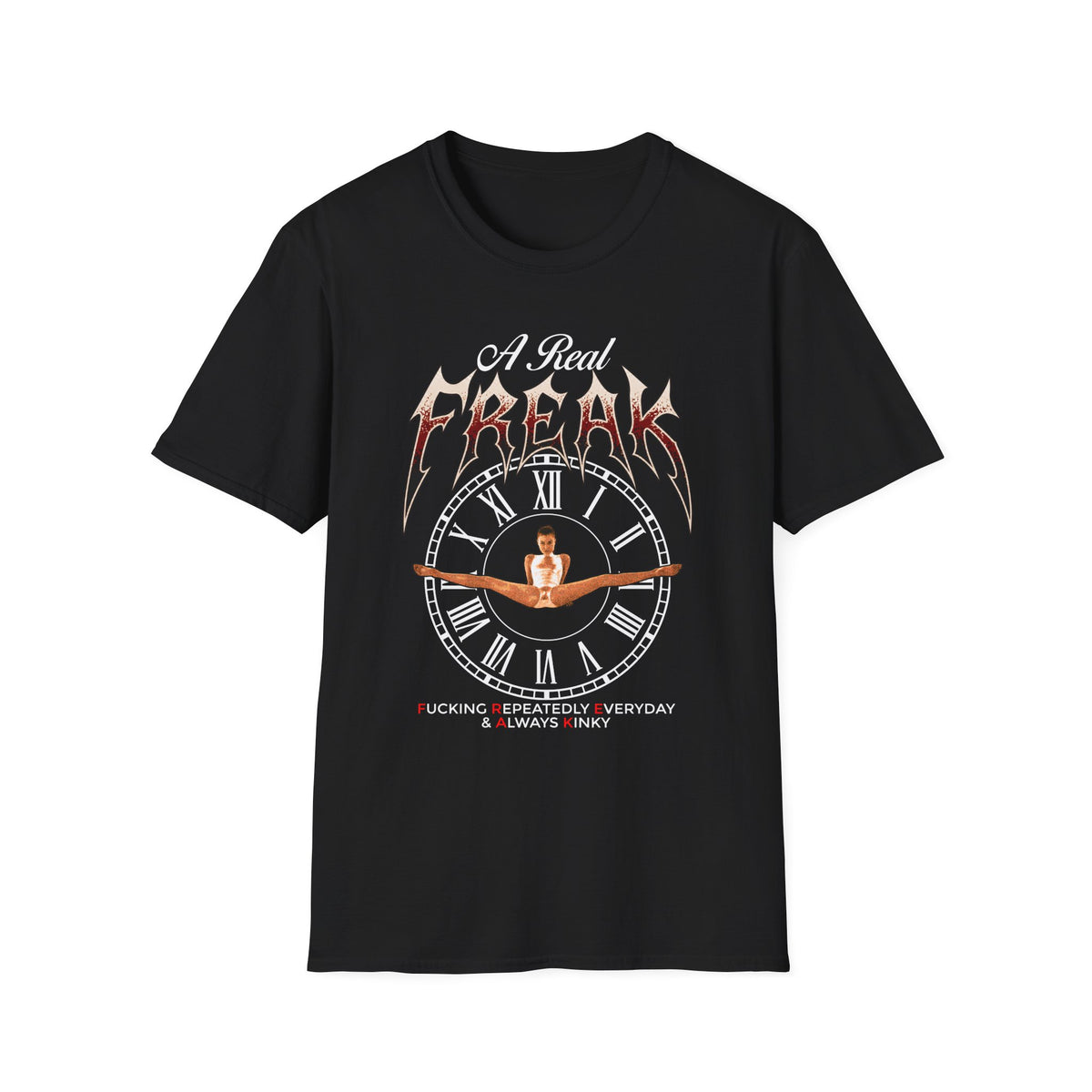 Freak Graphic T-Shirt — Edgy Retro Logo Tee with Bold Typography