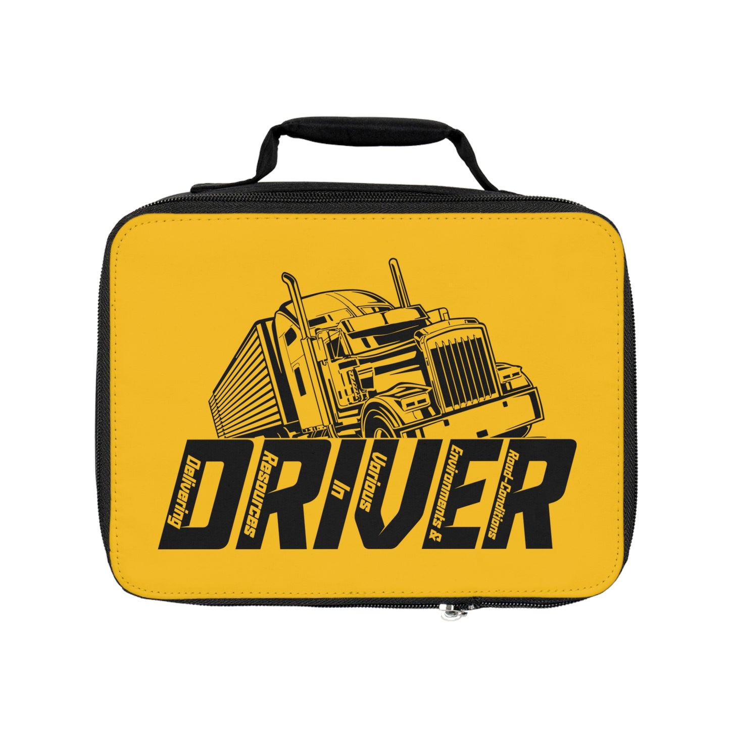 Driver Lunch Bag – Yellow Truck Graphic Insulated Tote