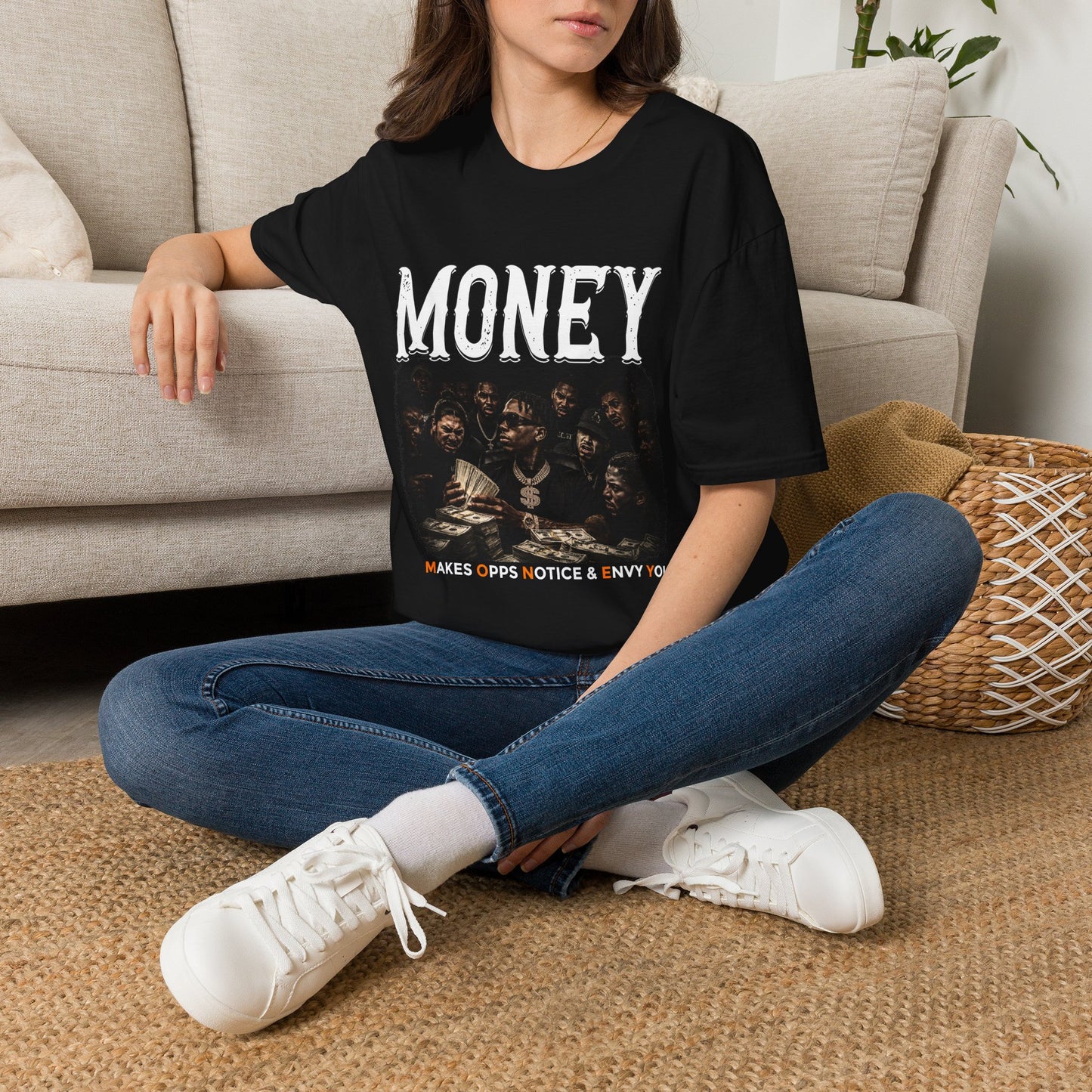 Money Graphic T‑Shirt — Vintage Band Photo Tee