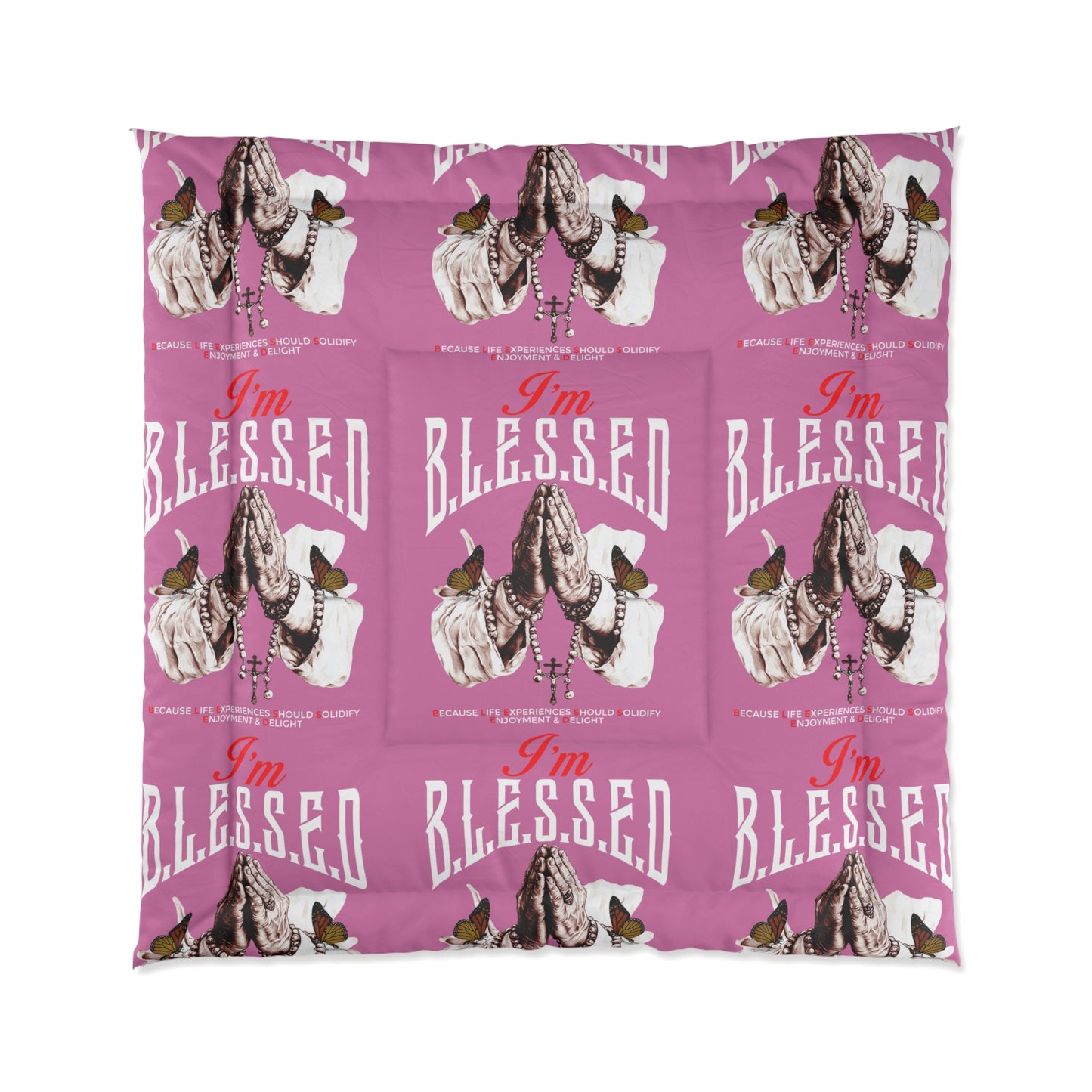 Blessed Comforter - Cozy Bedding for Faithful Souls, Perfect for Gifts, Spiritual Decor, Home Relaxation, Inspirational Room