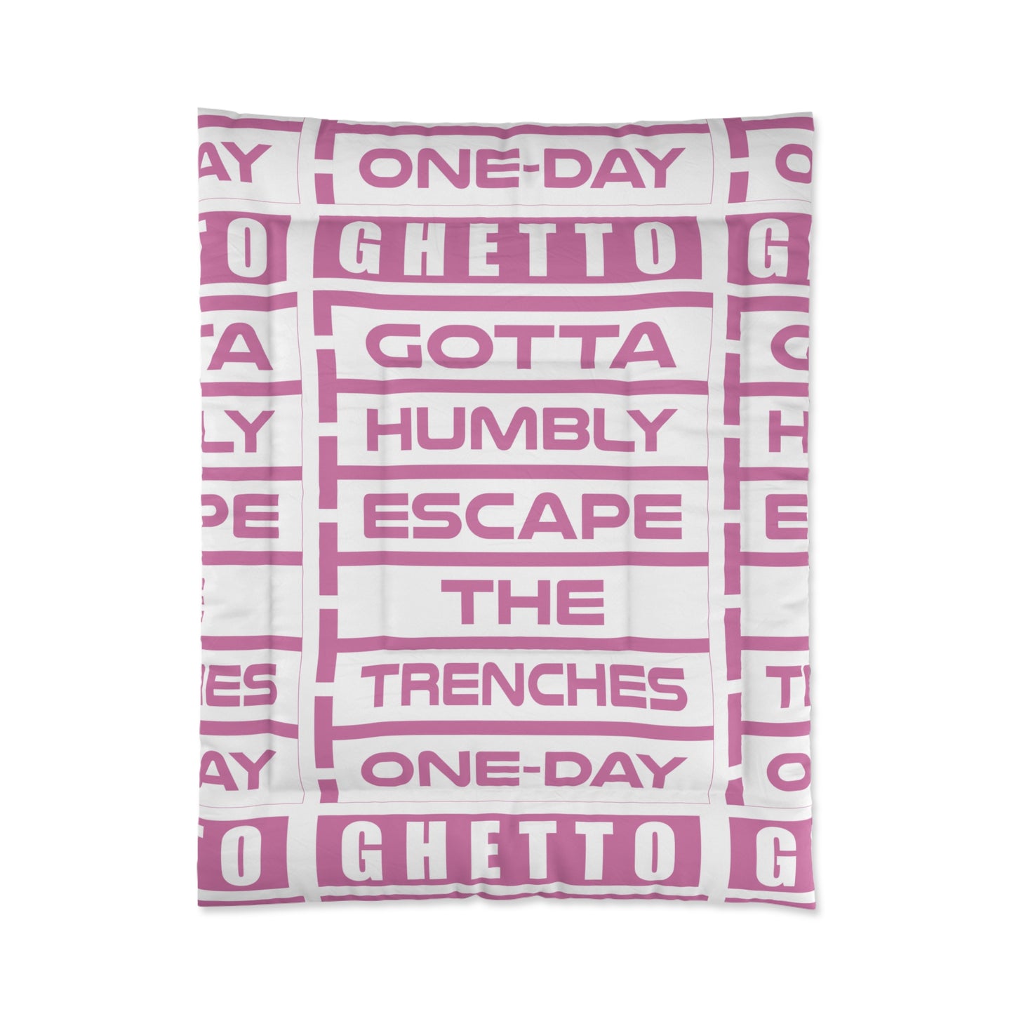 G.H.E.T.T.O. Comforter - Modern Home Decor, Funky Bedding, Gift for Teens, Unique Housewarming, Cozy Bedroom Accessory