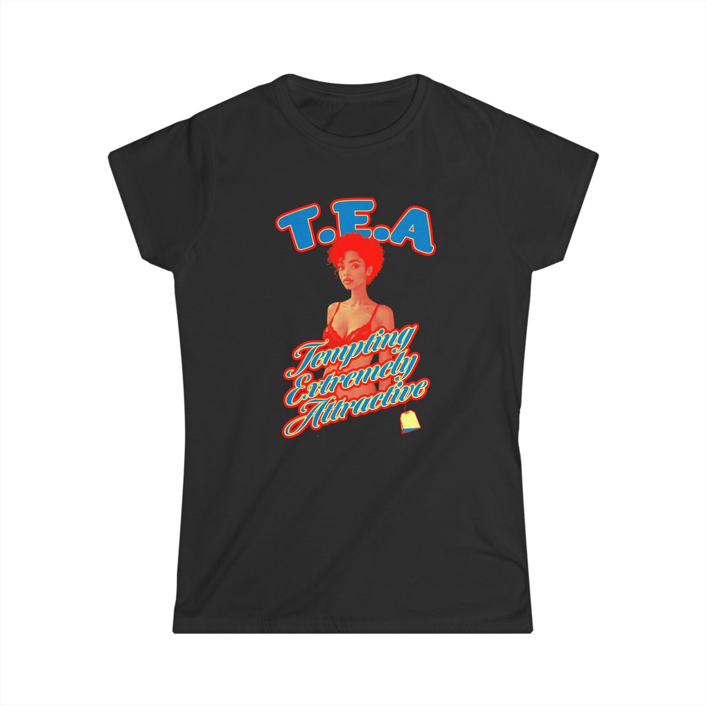 Body T.E.A. Women's Softstyle Tee - Fun and Flirty Graphic Shirt for Everyday Wear, Gifts & Festivals