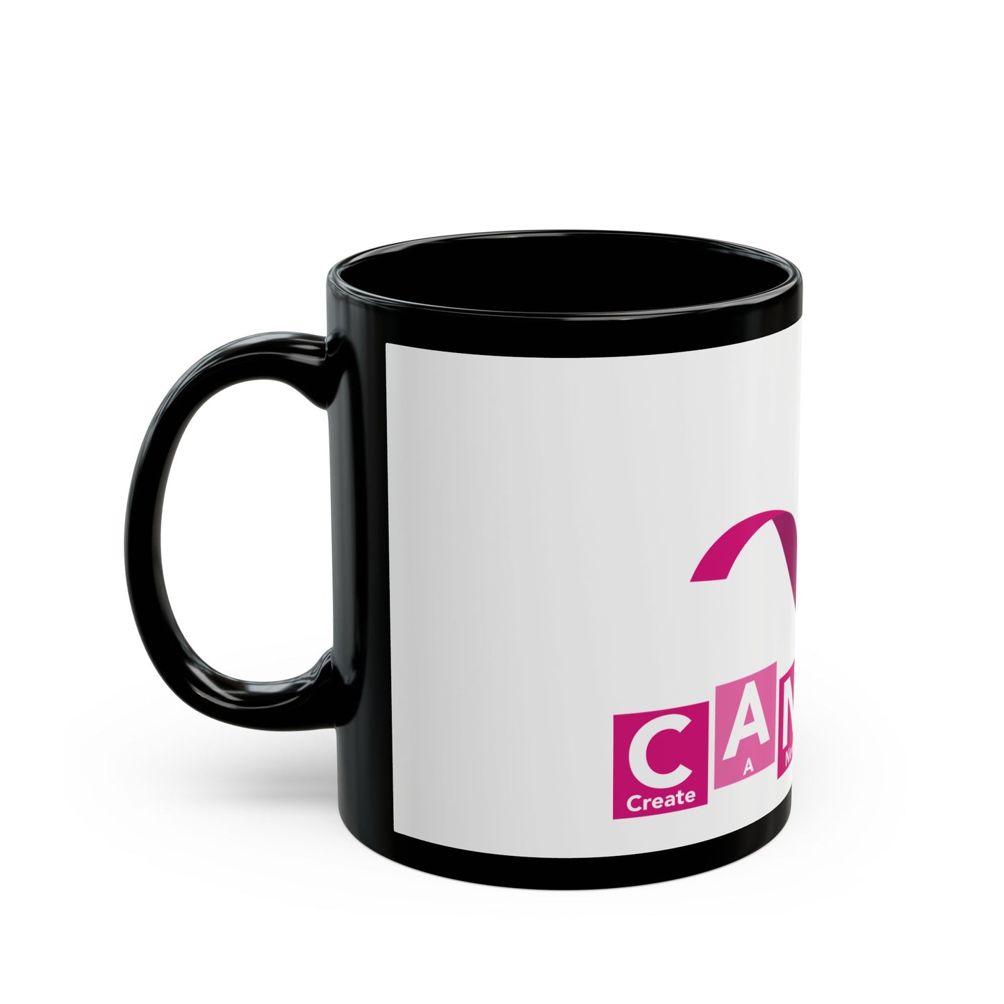 C.A.N.C.E.R. (Create A New Cure Everyone Receives) Empowering Cancer Awareness Mug | Support, Encouragement, Gift for Patients, Pink Ribbon, Hope & Strength