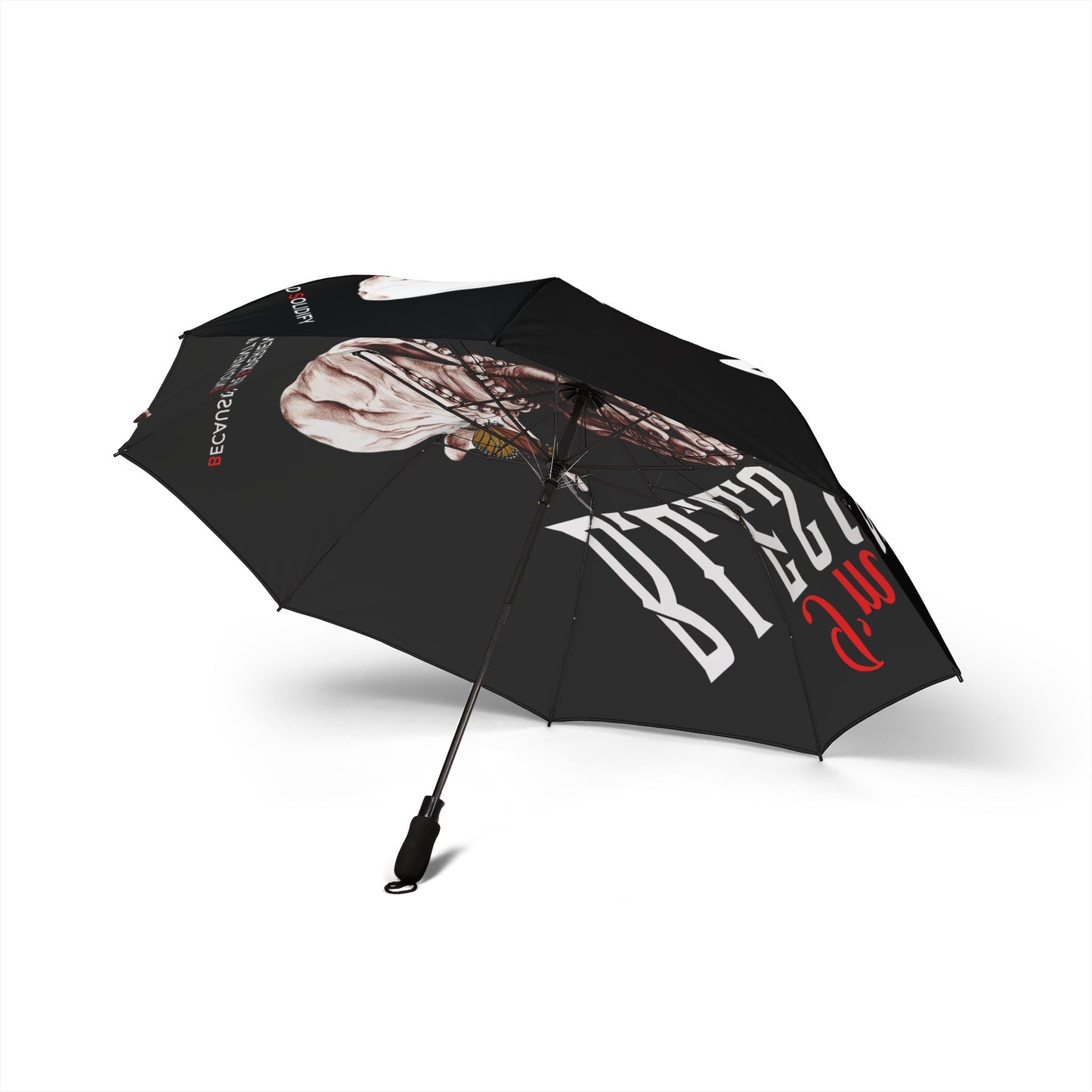 Foldable Umbrella — Gothic Skull & Butterfly Compact Rain Umbrella