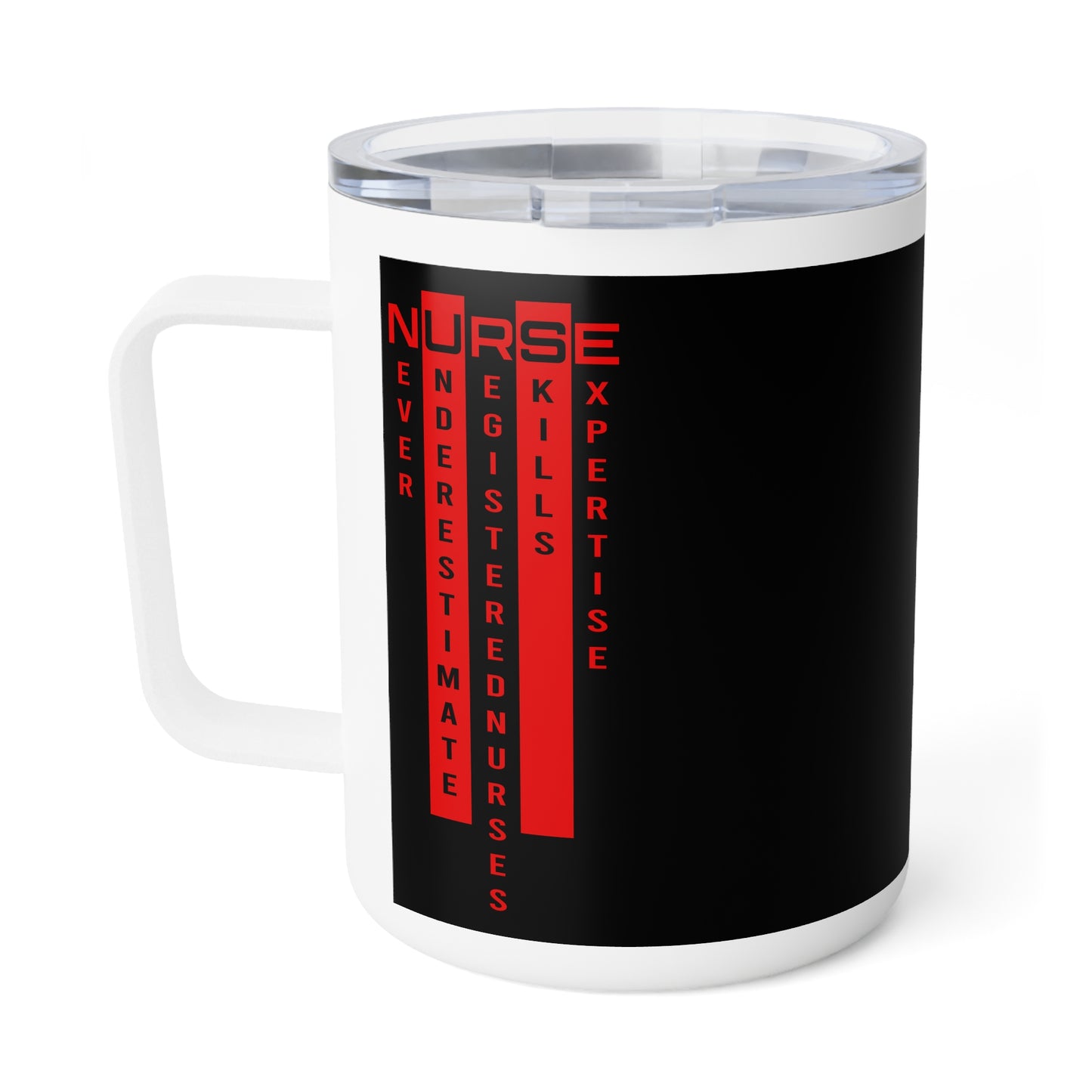 N.U.R.S.E. (Never Underestimate RegisteredNurses' Skills & Expertise) Inspirational Stethoscope Coffee Mug | Gift for Healthcare Workers, Nurses' Coffee Cup