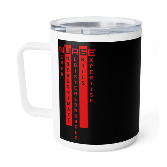 N.U.R.S.E. (Never Underestimate RegisteredNurses' Skills & Expertise) Inspirational Stethoscope Coffee Mug | Gift for Healthcare Workers, Nurses' Coffee Cup