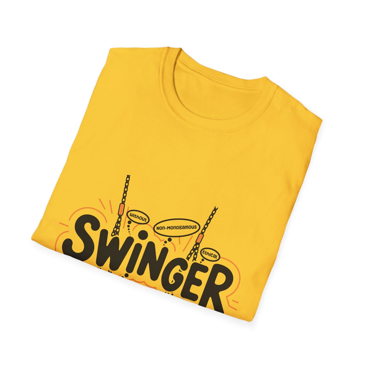 Fun S.W.I.N.G.E.R. (Sex Without Infidelity Non-Monogamous Groups Ethical Relationships) T-Shirt - Perfect for Promiscuous Spirits, Ethical Non-Monogamy & Adult Fun