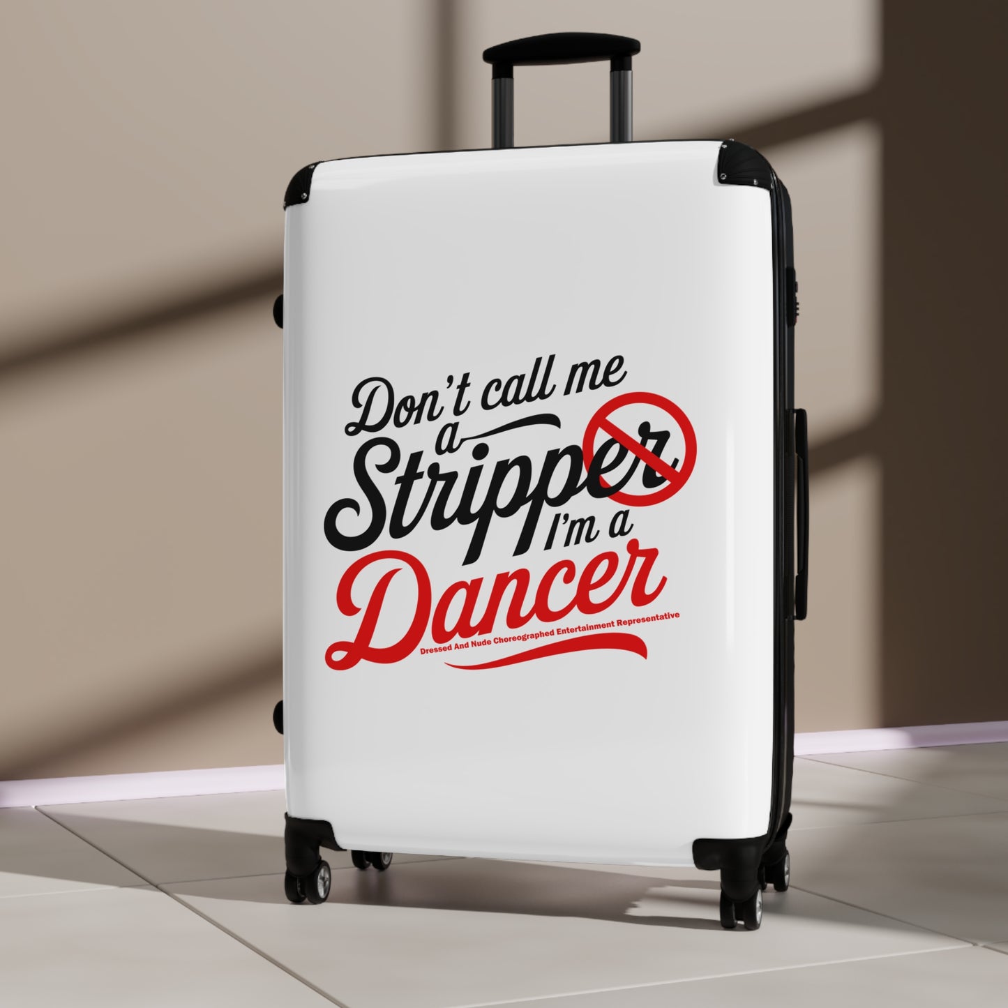 STRIPPER Suitcase: Travel Style, Holiday Gift, Unique Dancer Luggage, Stripper Humor, Travel Essentials