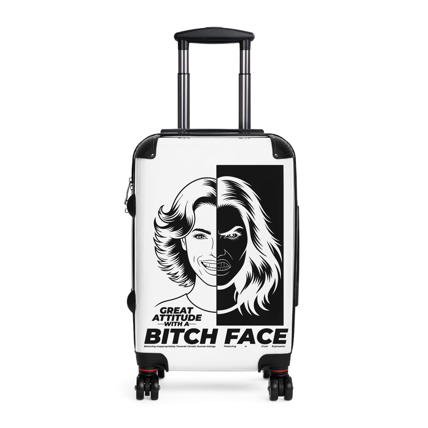 Bitch Face Suitcase - Travel Luggage for Bold Personalities, Funny Gift for Travelers, Great Attitude Luggage, Stylish Carry-On for [...]