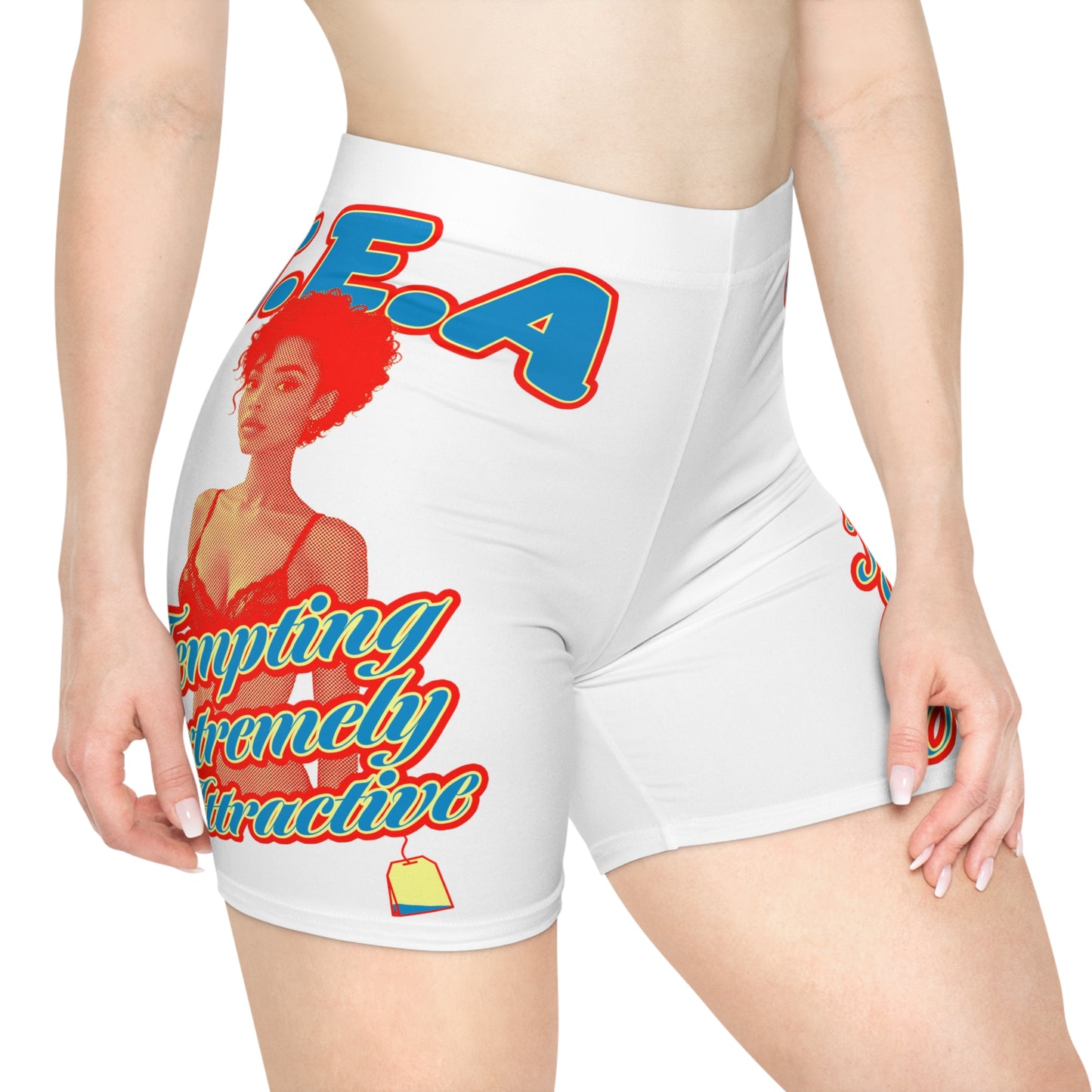 Body T.E.A. Women's Trendy Biker Shorts, Comfortable Activewear for Fitness & Leisure, Summer Fashion, Gift for Her, Sporty Style