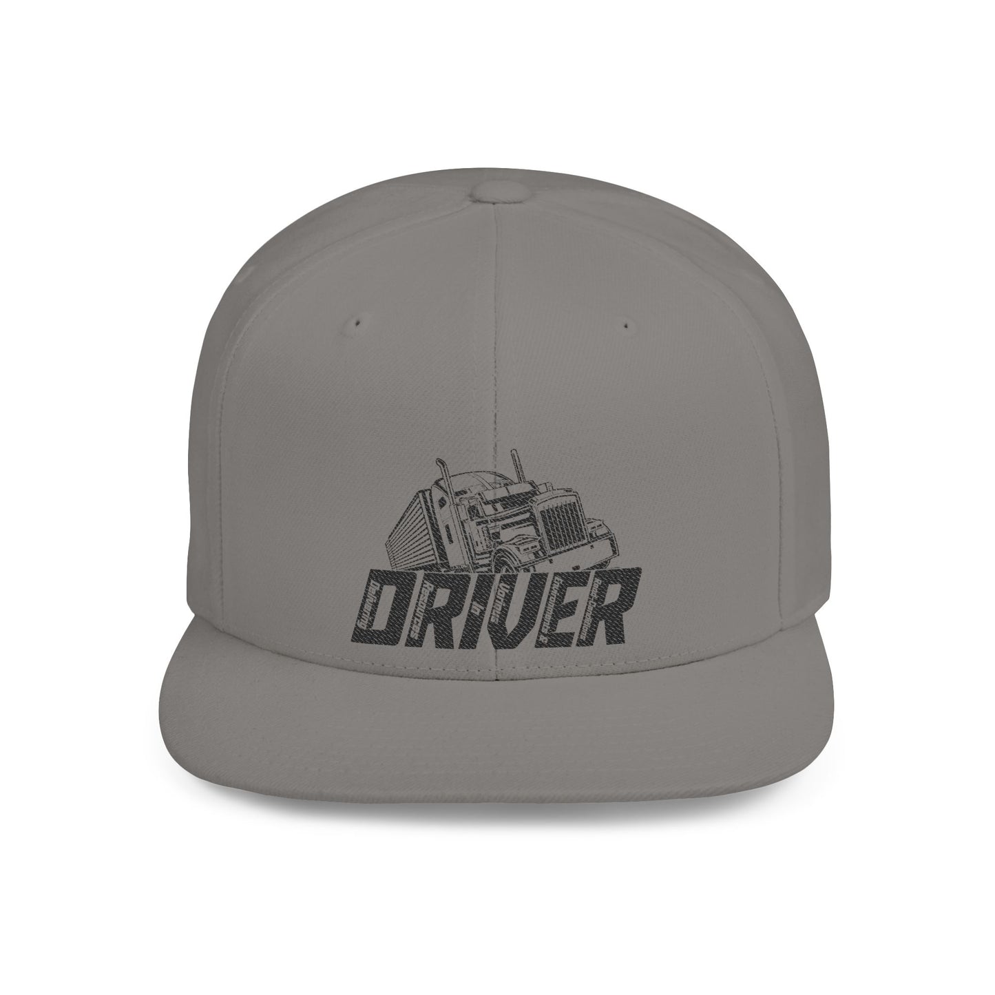 D.R.I.V.E.R. Flat Bill Snapback Hat | Cool Trucking Cap | Adjustable Men’s Hat | Gifts for Drivers | Fashionable Graphic Cap