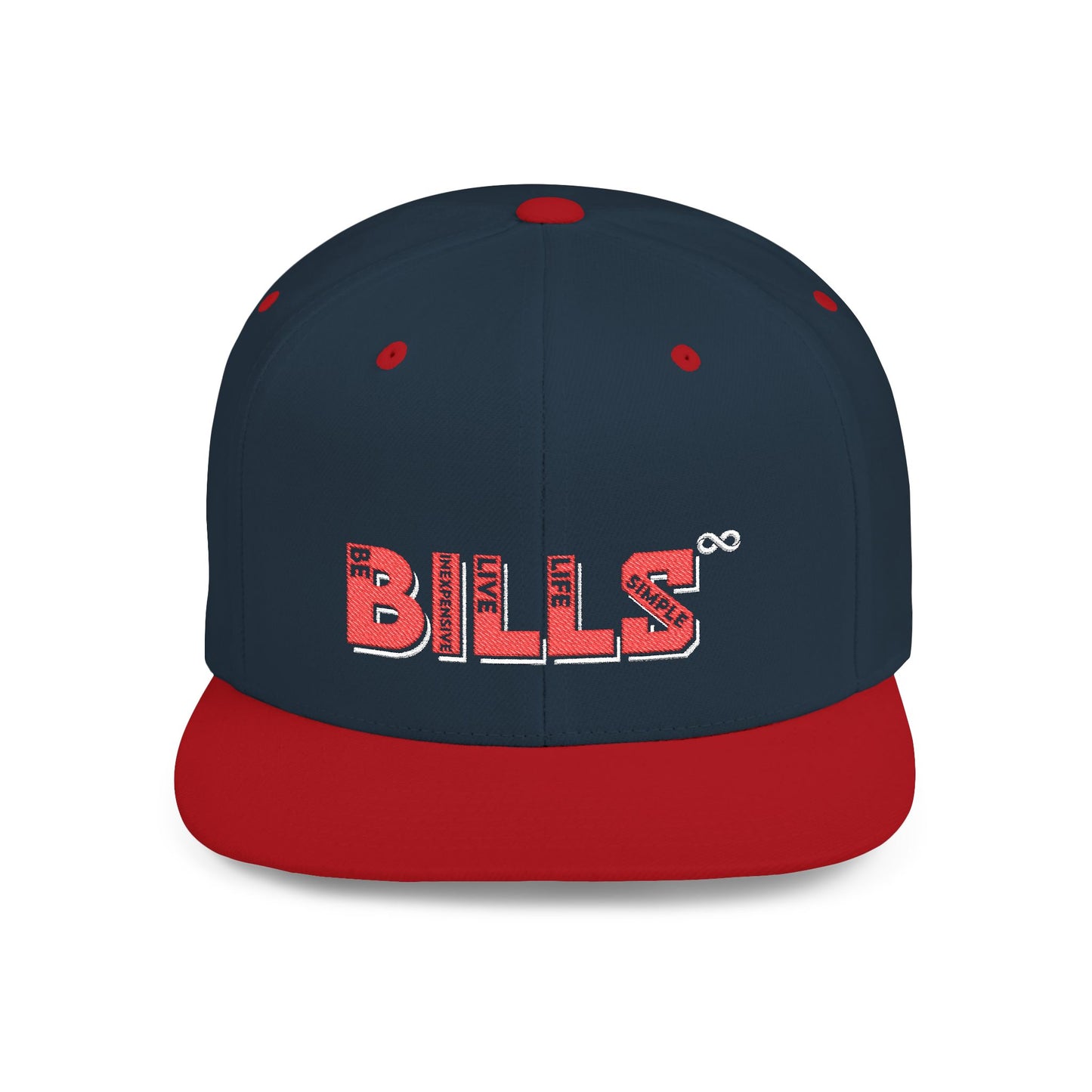B.I.L.L.S. Stylish Flat Bill Snapback Hat, Perfect for Sports Fans, Casual Outfits, Gifts, Outdoor Adventures, Streetwear