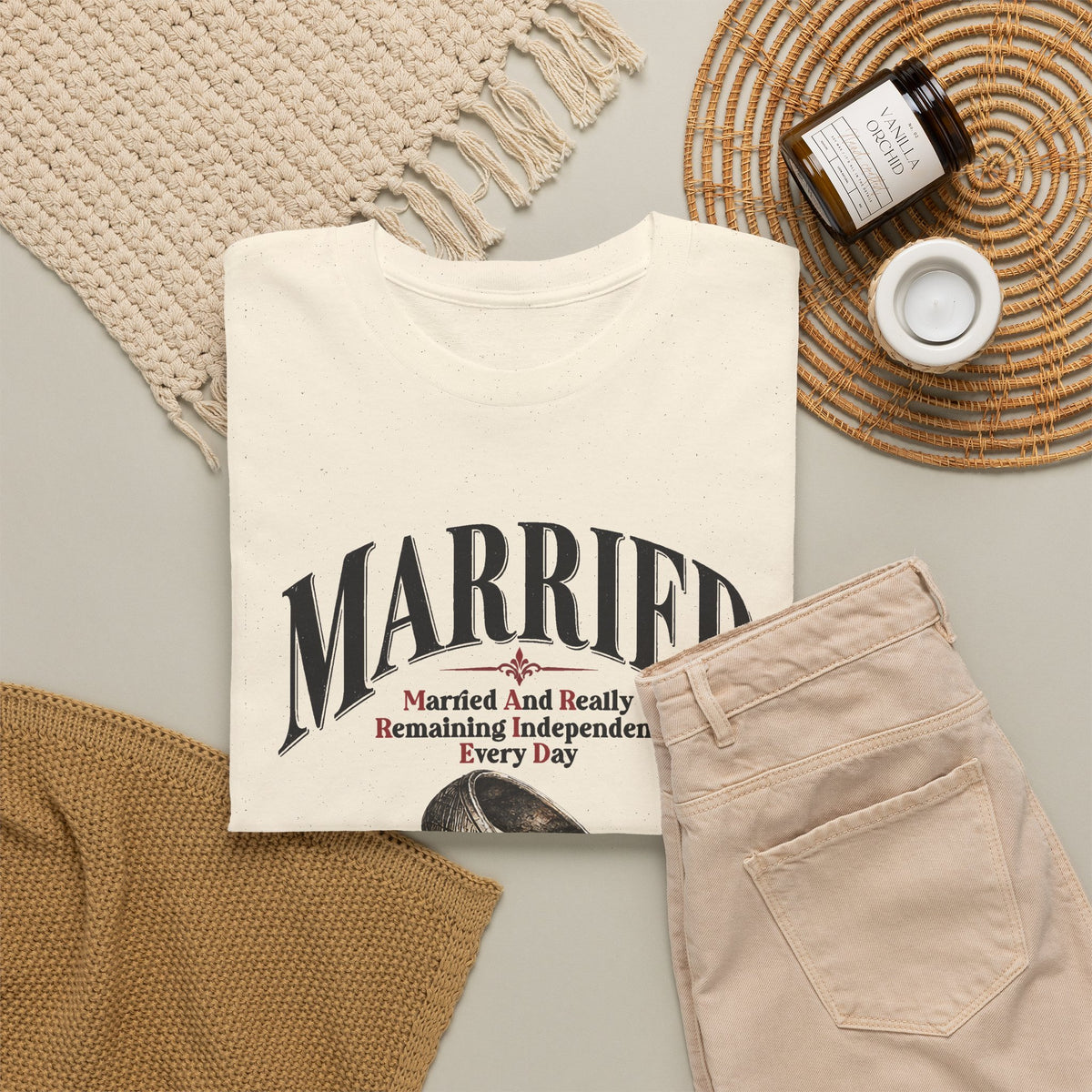 Married But Single T-Shirt — Funny Wedding Ring Humor Tee