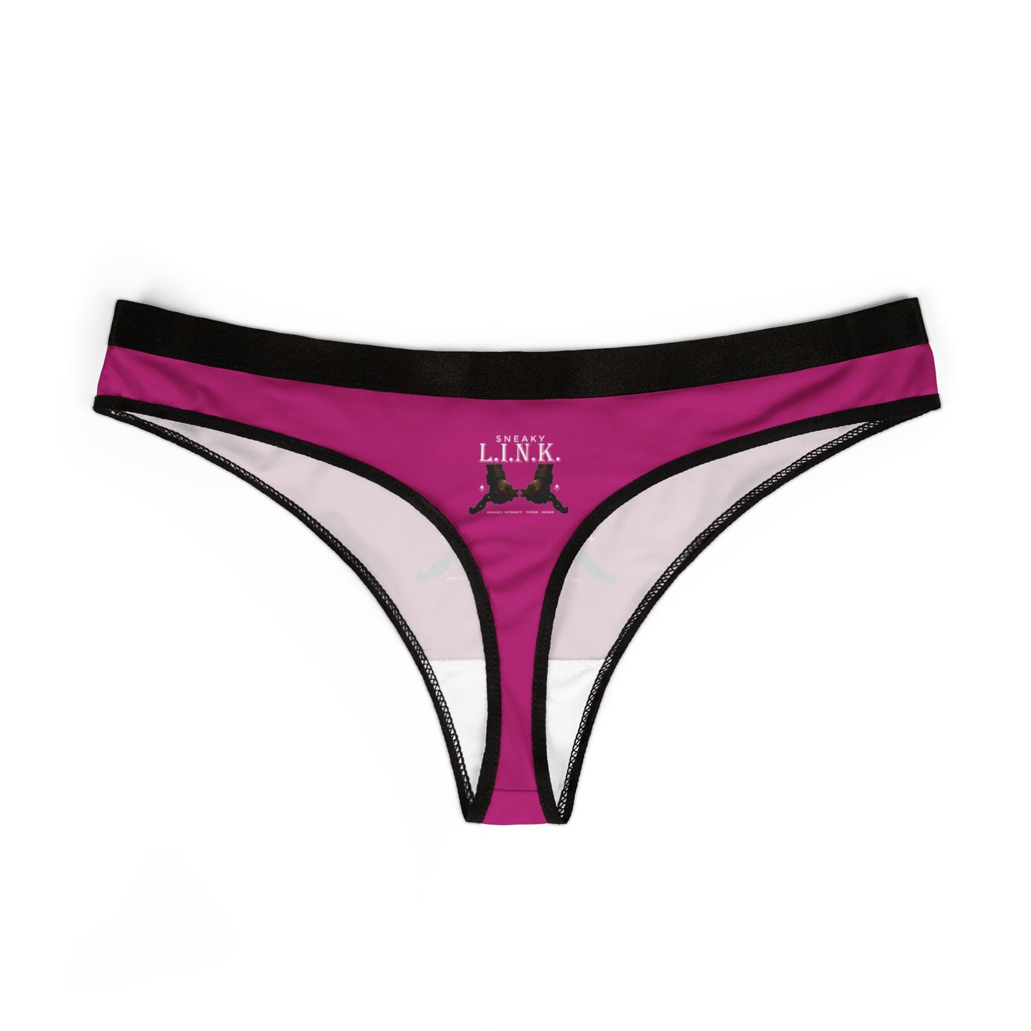 Sneaky L.I.N.K. (Low-Key Intimacy No-one Knows) Playful Women's Thongs, Cheeky Underwear for Everyday Comfort, Gift for Her, Fun Lingerie for Special Occasions