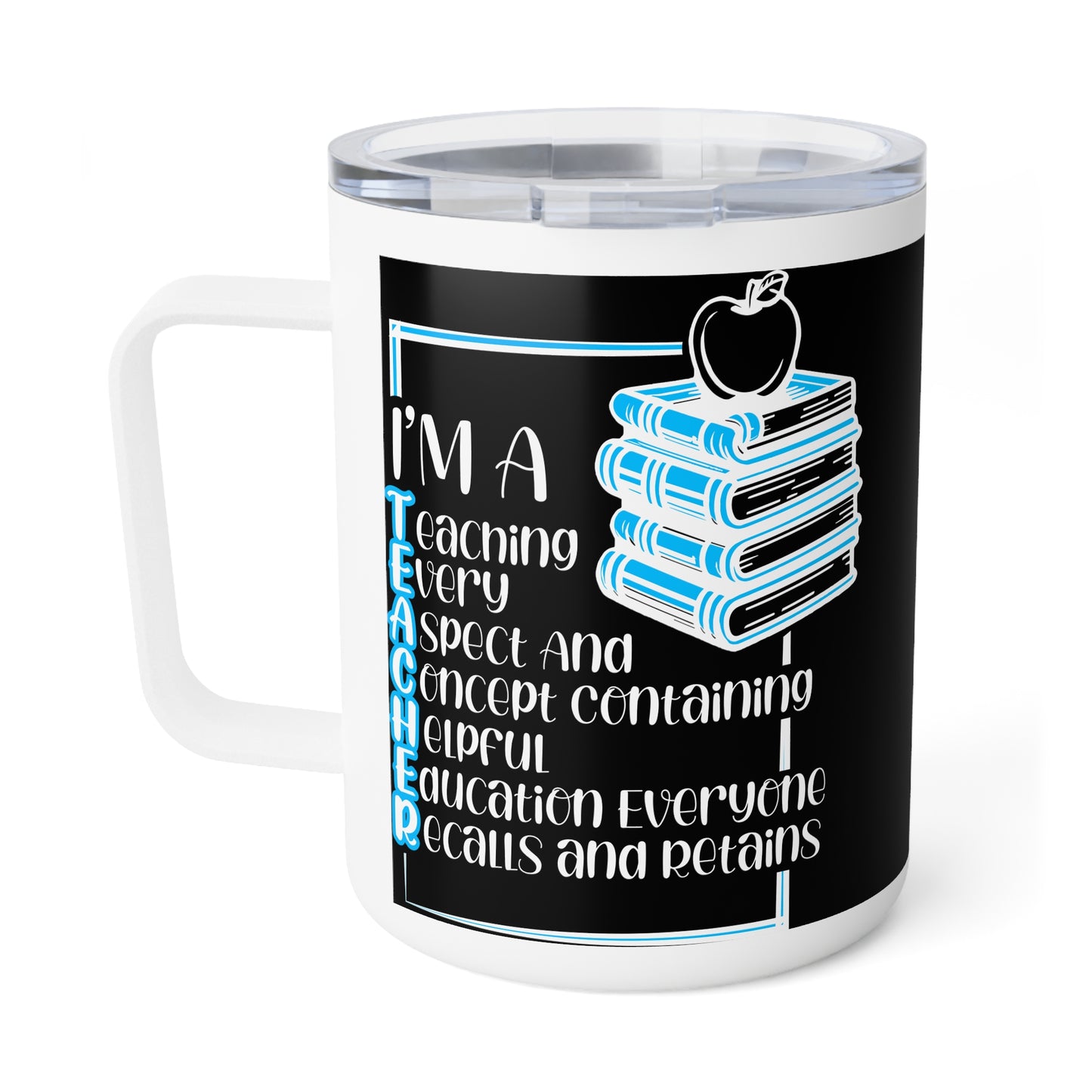 T.E.A.C.H.E.R. Inspirational Teacher Coffee Mug, Cute Teacher Gift, Home Office Mug, Motivational Drinkware