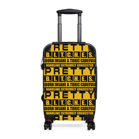 Pretty Bitches Bold Statement Suitcase for Travel Lovers, Suitcase for Women, Trendy Luggage, Unique Travel Accessory, Gift for Travelers