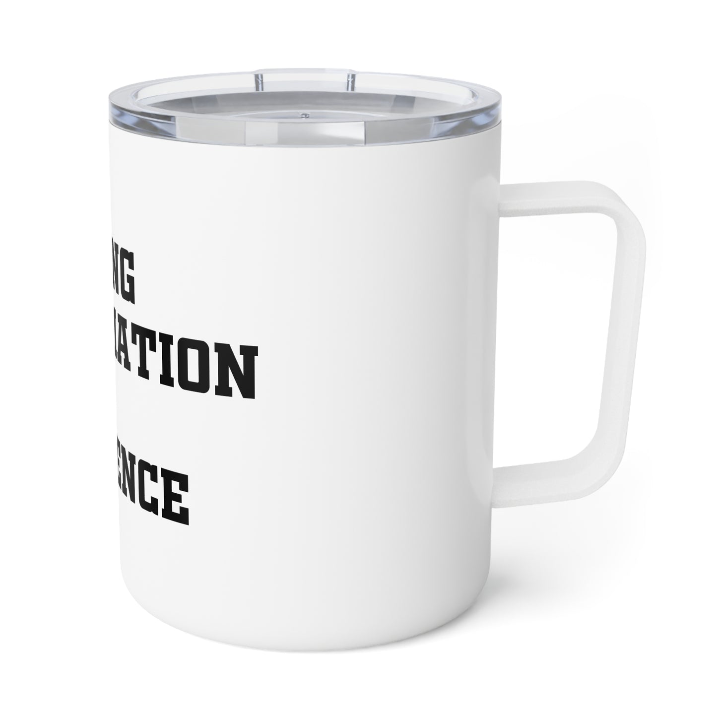 L.I.F.E. (Learning Information From Experience) Inspirational Insulated Coffee Mug - 10oz, Perfect for Learning, Life Lessons, Experience, Education Gifts, Motivational Cup