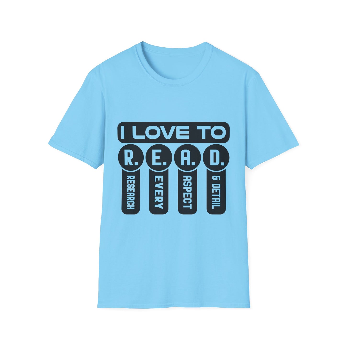 I Love to R.E.A.D. Unisex Softstyle T-Shirt - Perfect for Book Lovers