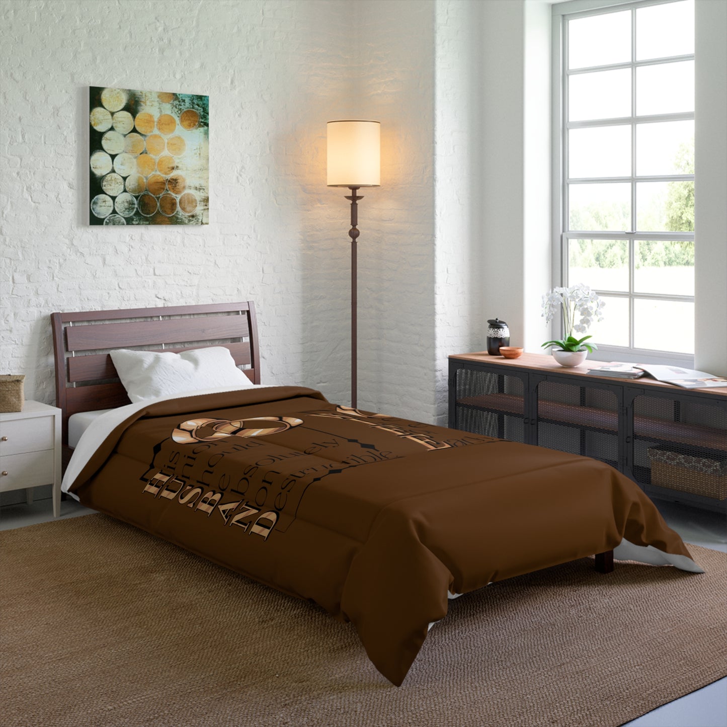 H.U.S.B.A.N.D. W.I.F.E. Comforter, Wedding Gift Bedding Set, Anniversary Home Decor, Couple's Blanket, Personalized Love Comforter