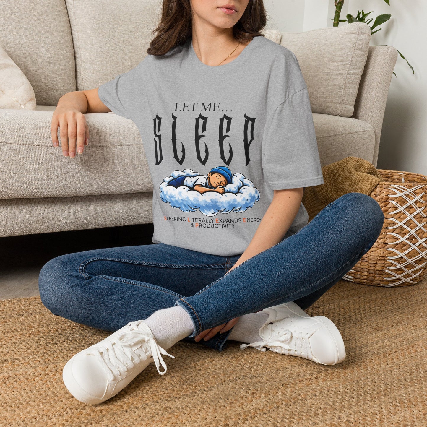 Let Me Sleep T-Shirt — Cute Nap Cloud Graphic Tee for Sleep Lovers