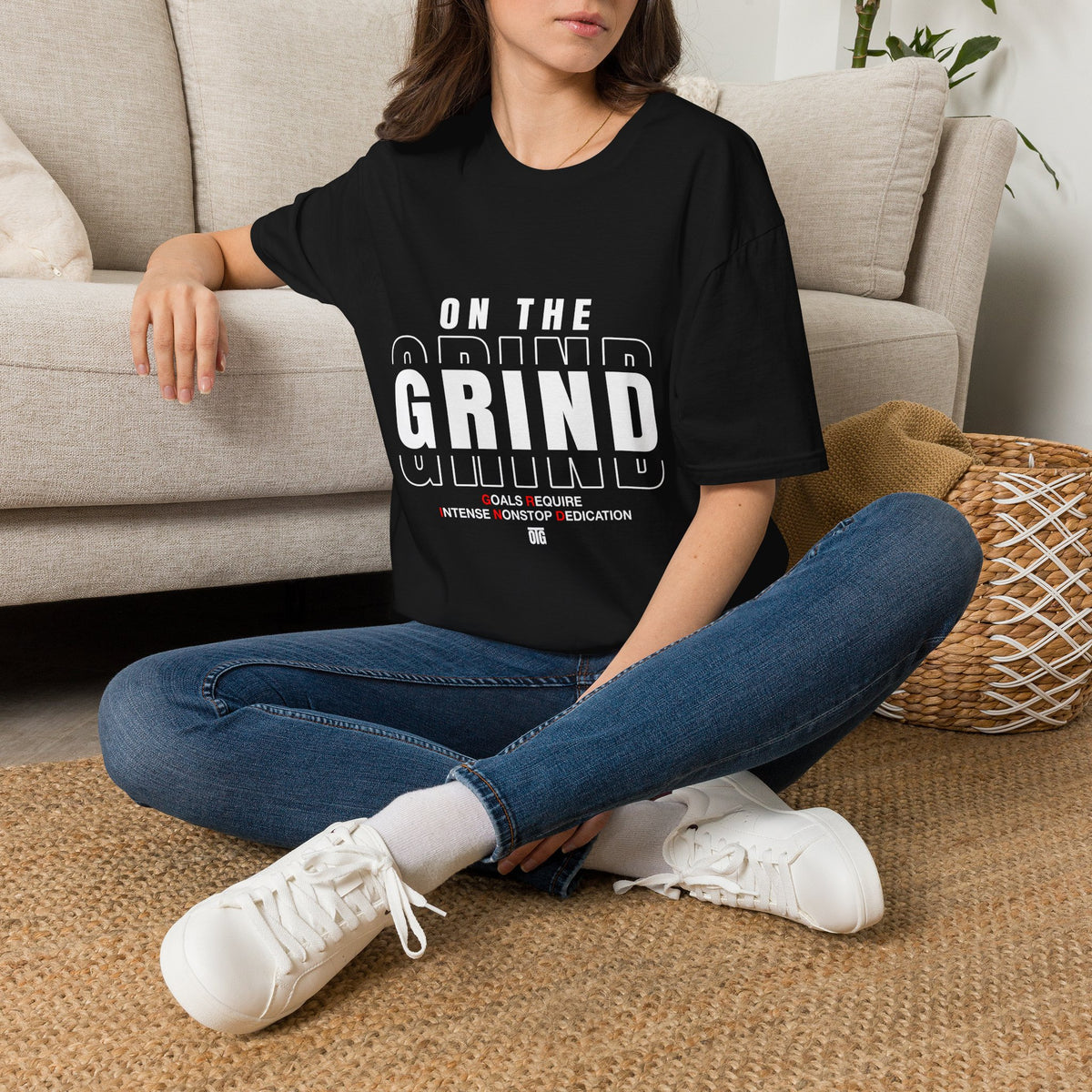 On The Grind T-Shirt — Motivational Graphic Tee for Hustle & Work Ethic