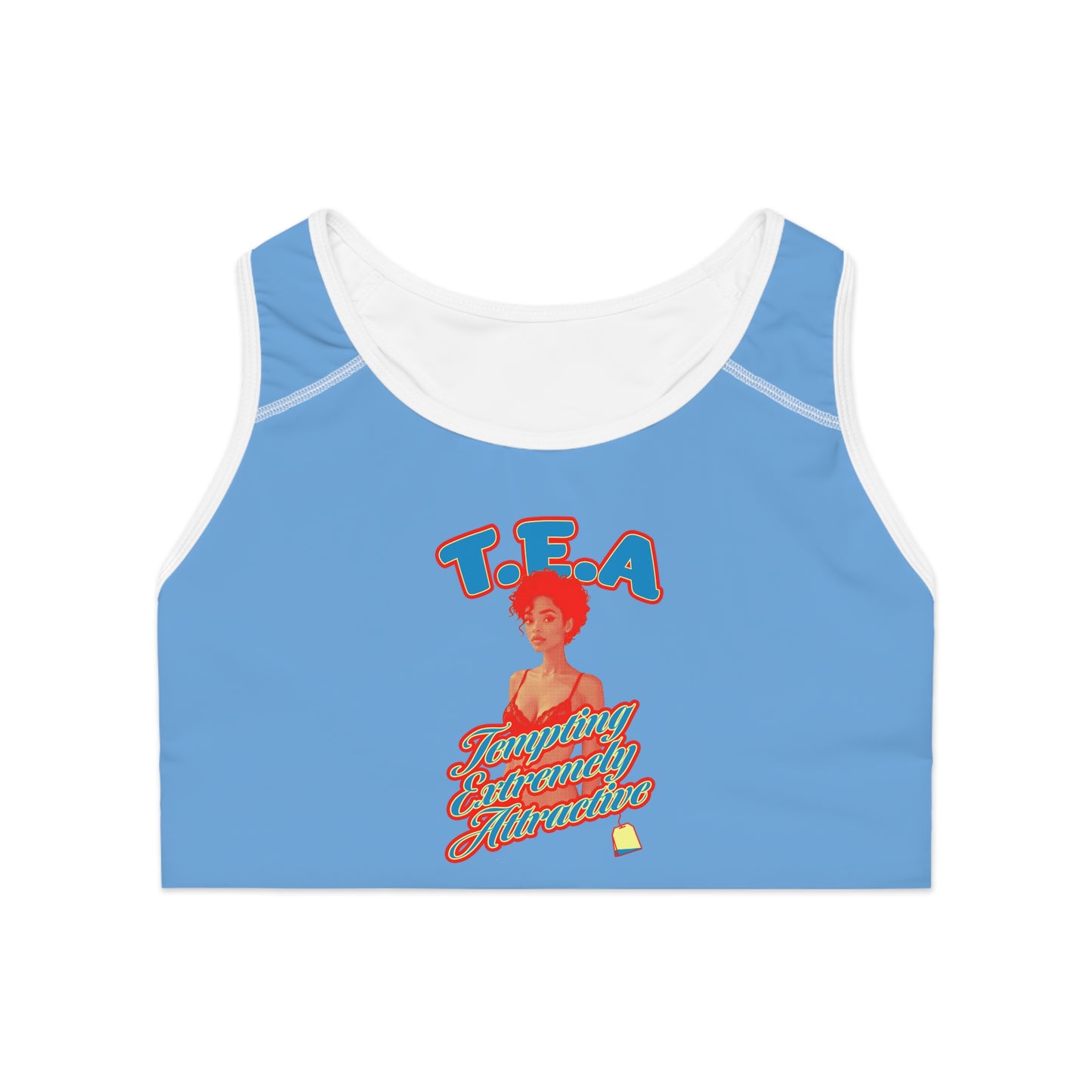 Body T.E.A. Empowering Sports Bra: Fitness, Workout, Activewear, Yoga, Gift for Her, Casual Style