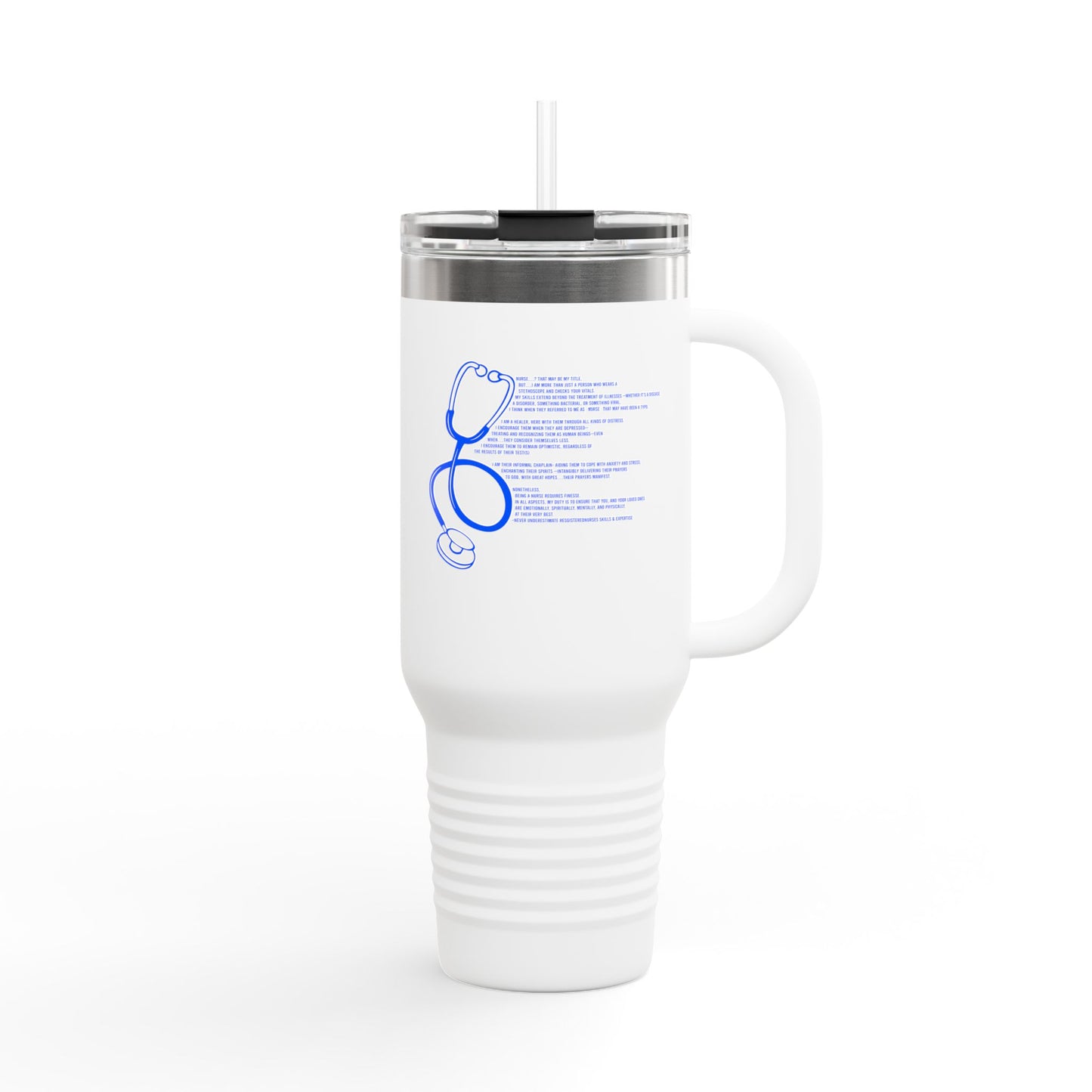 Nurse Insulated Travel Mug, 40oz - Perfect for Healthcare Workers, Gifts for Nurses, Coffee Mug, Doctor Appreciation