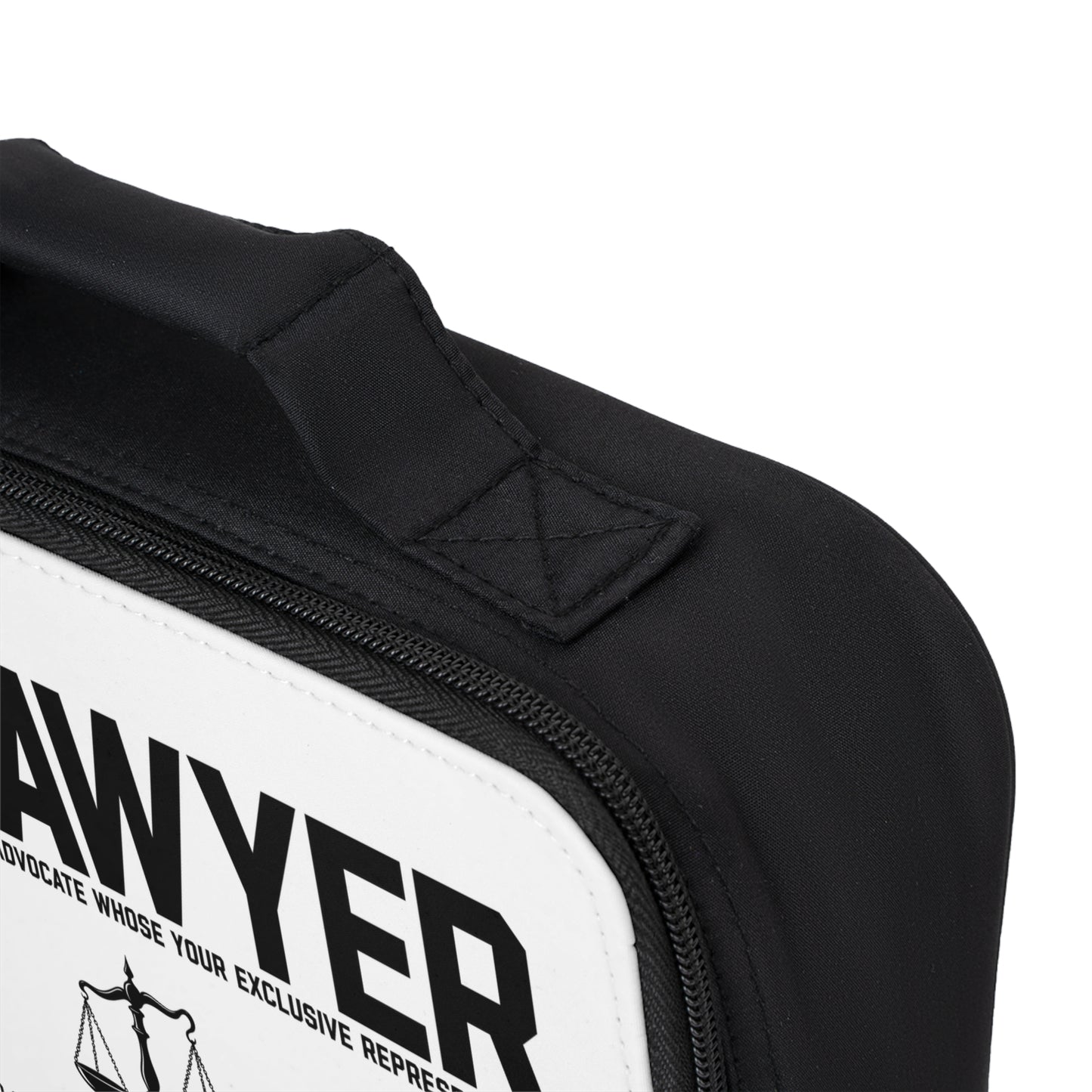 Lawyer Scales Lunch Bag – Legal Advocate Inscribed Tote for Attorneys