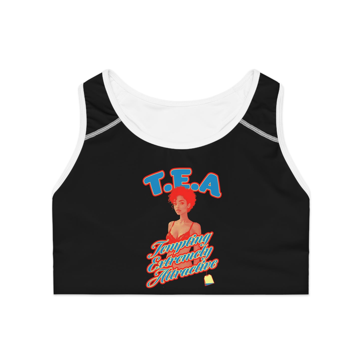 Body T.E.A. Empowering Sports Bra for Active Women, Fitness Workout Gear, Trendy Athleisure, Gift for Her, Motivational Sportswear