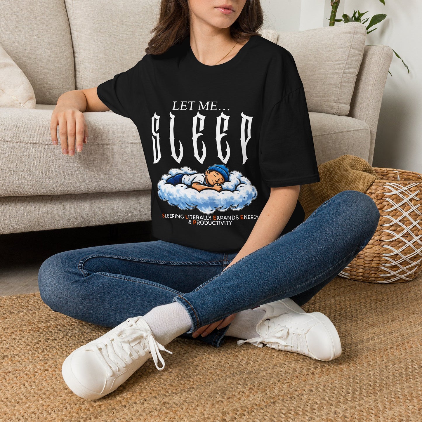 Let Me Sleep T-Shirt — Cute Nap Cloud Graphic Tee for Sleep Lovers